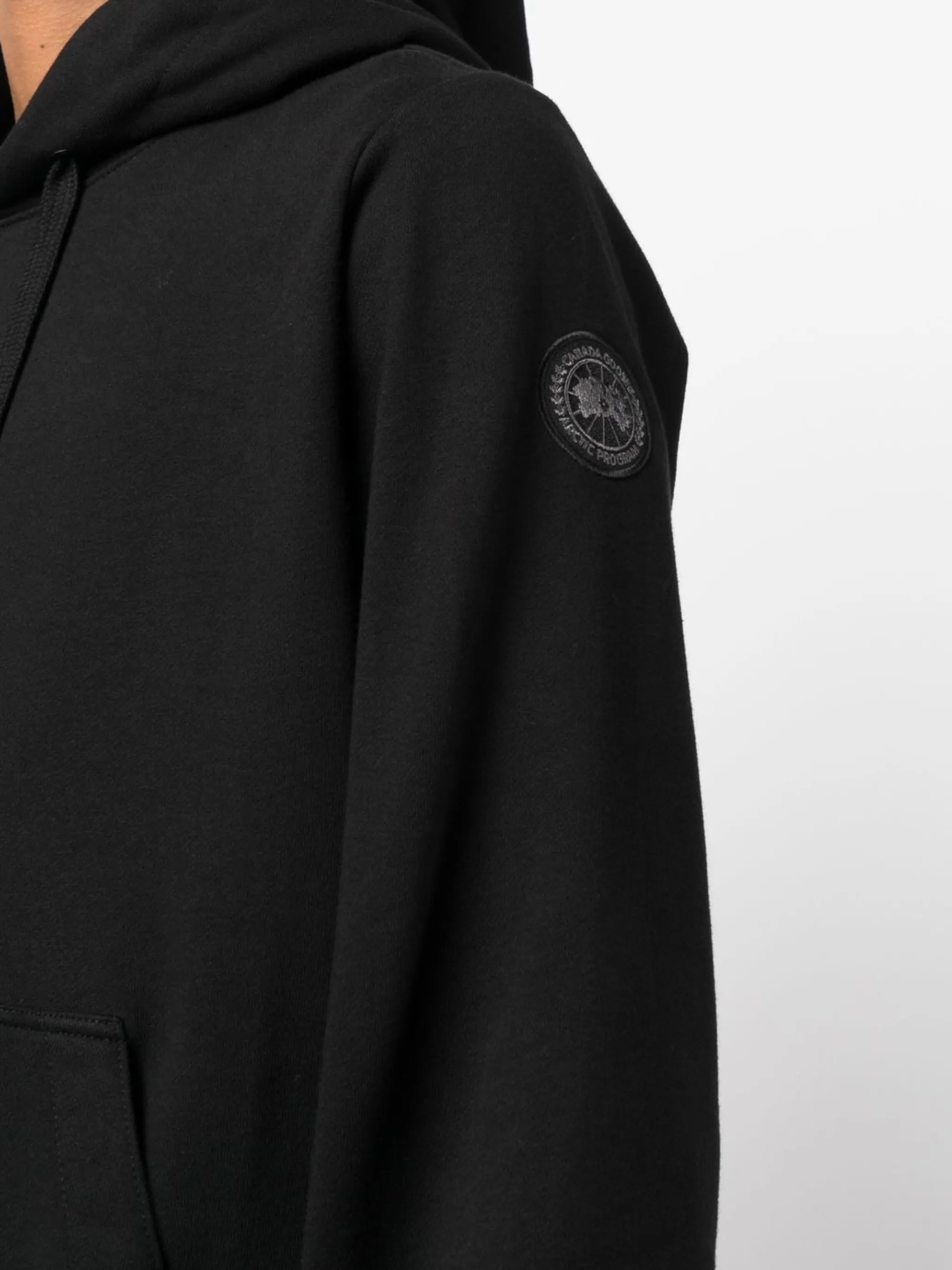 logo drawstring hoodie