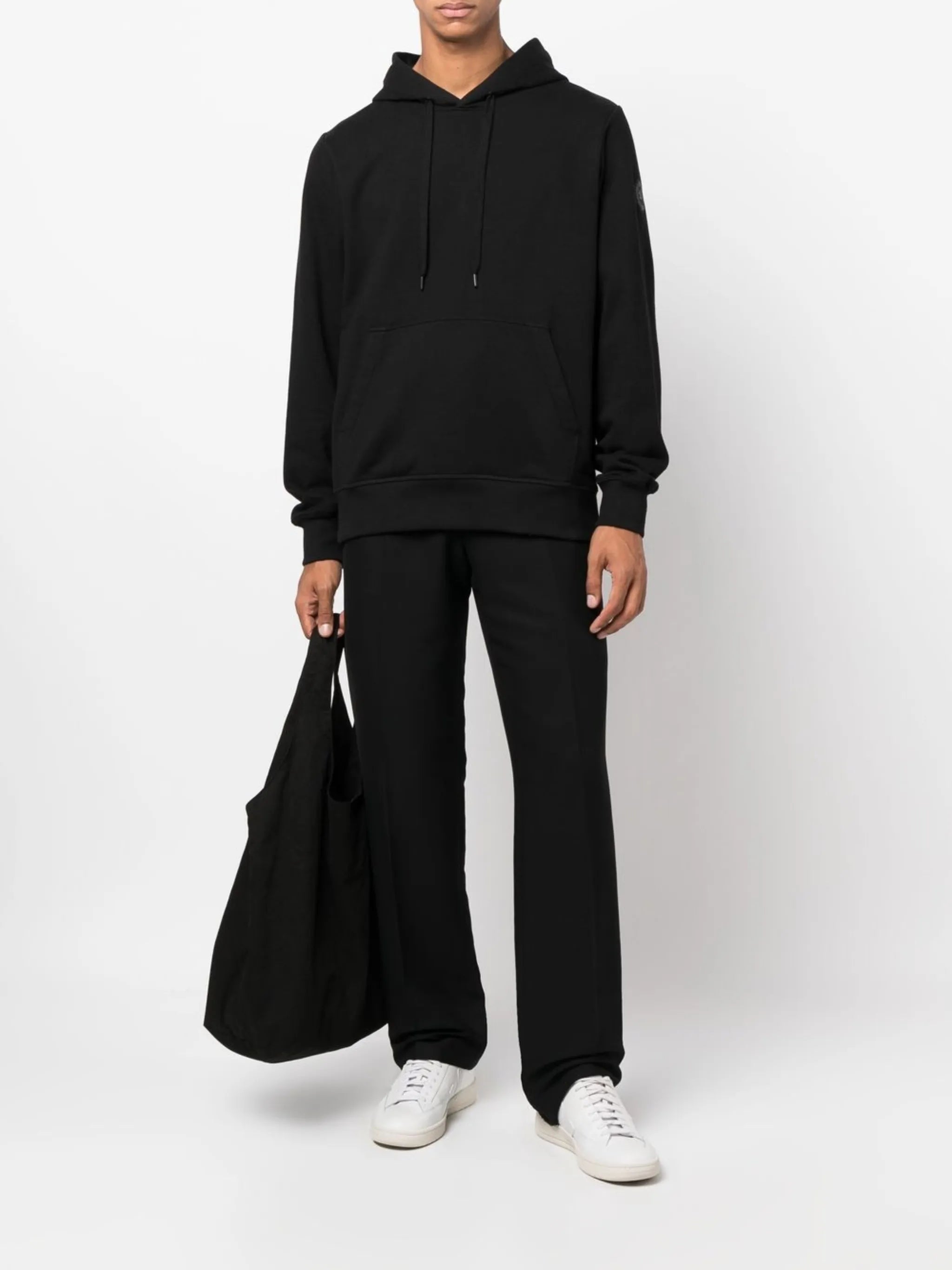 logo drawstring hoodie