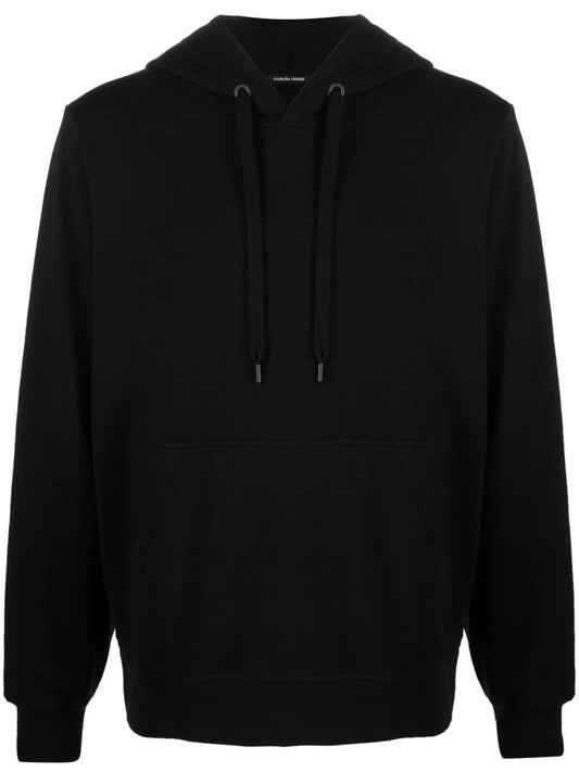 logo drawstring hoodie