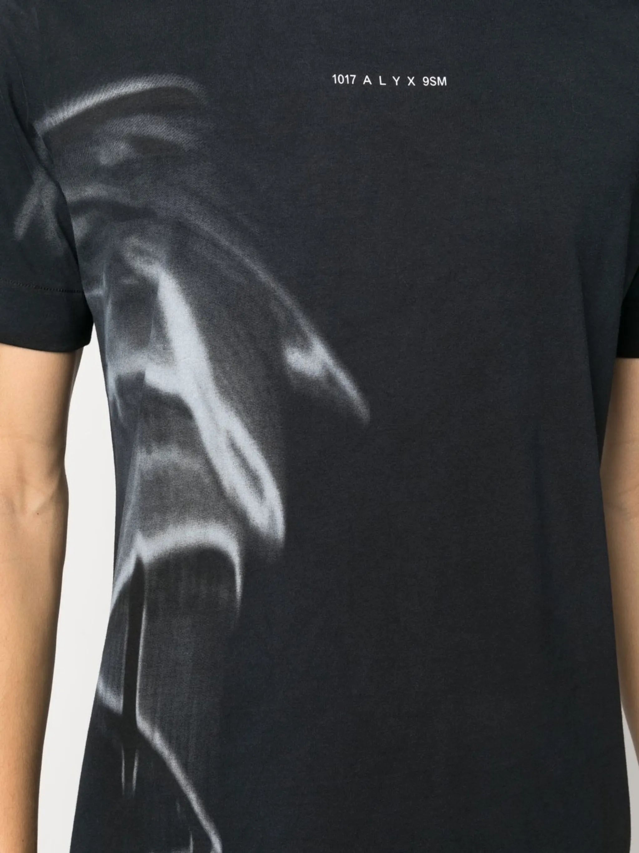 logo smoke cotton T-shirt