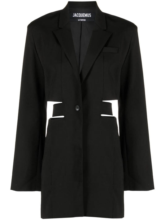 Bari cut-out blazer dress