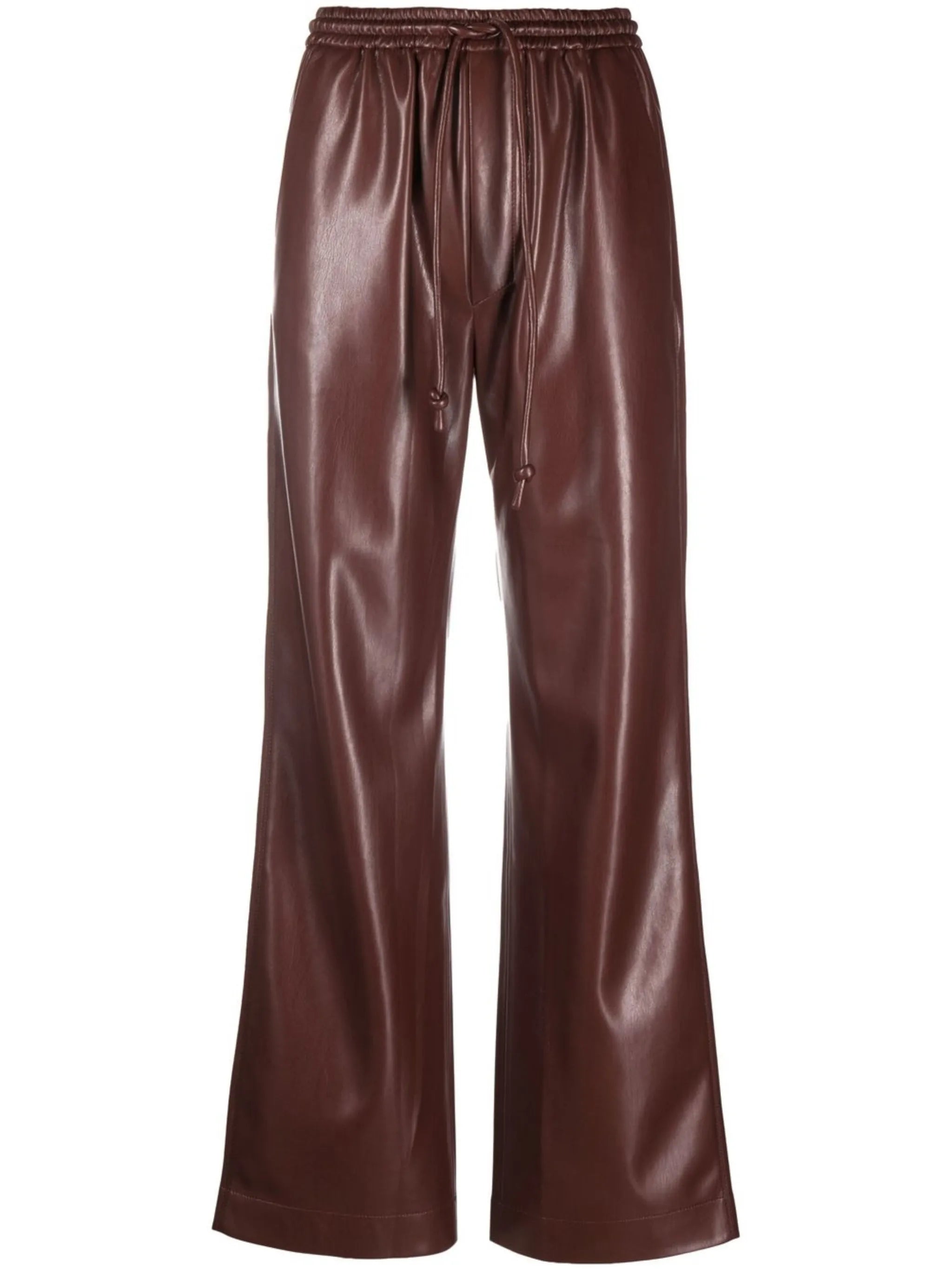 drawstring straight-leg trousers