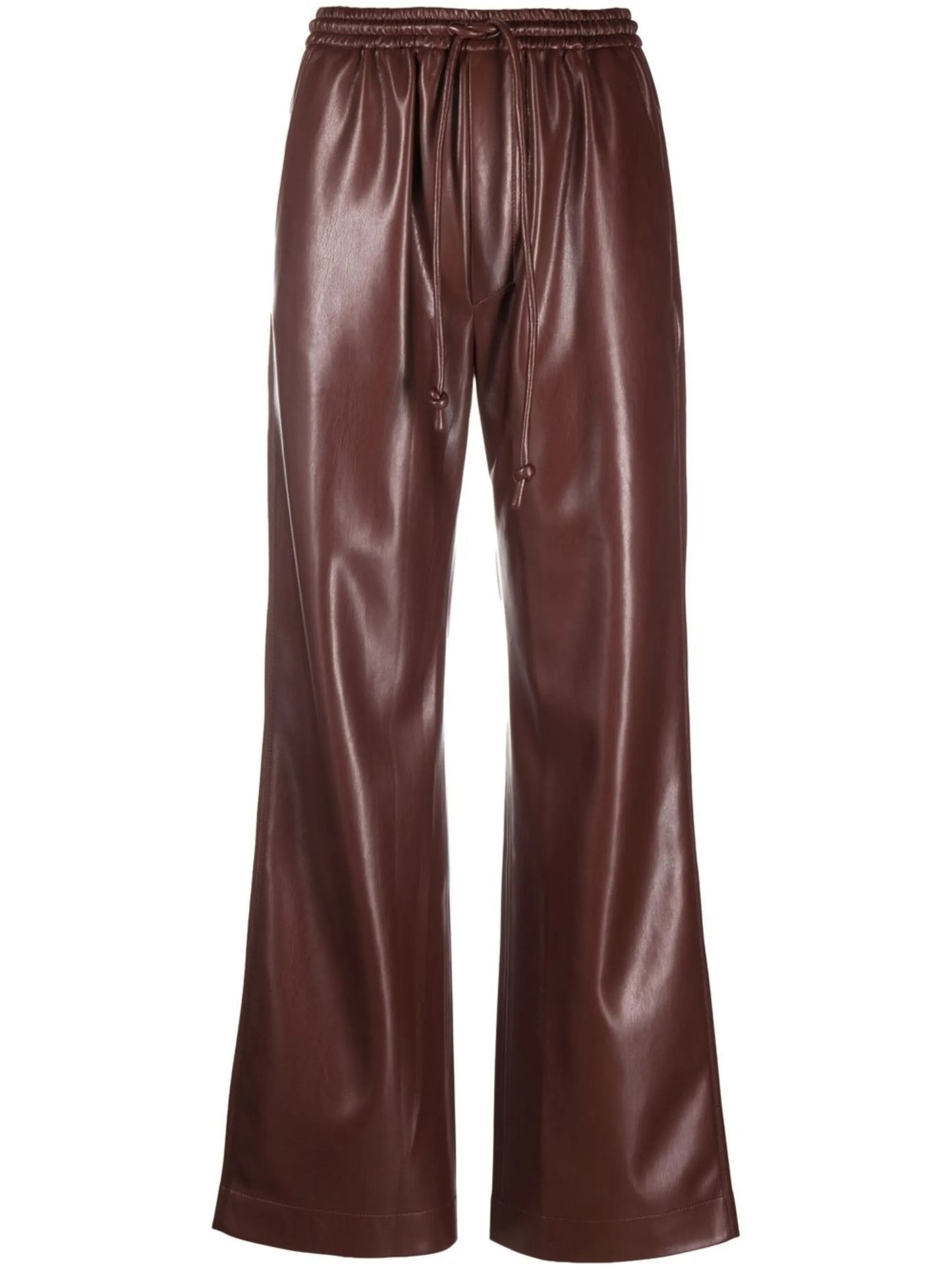 drawstring straight-leg trousers