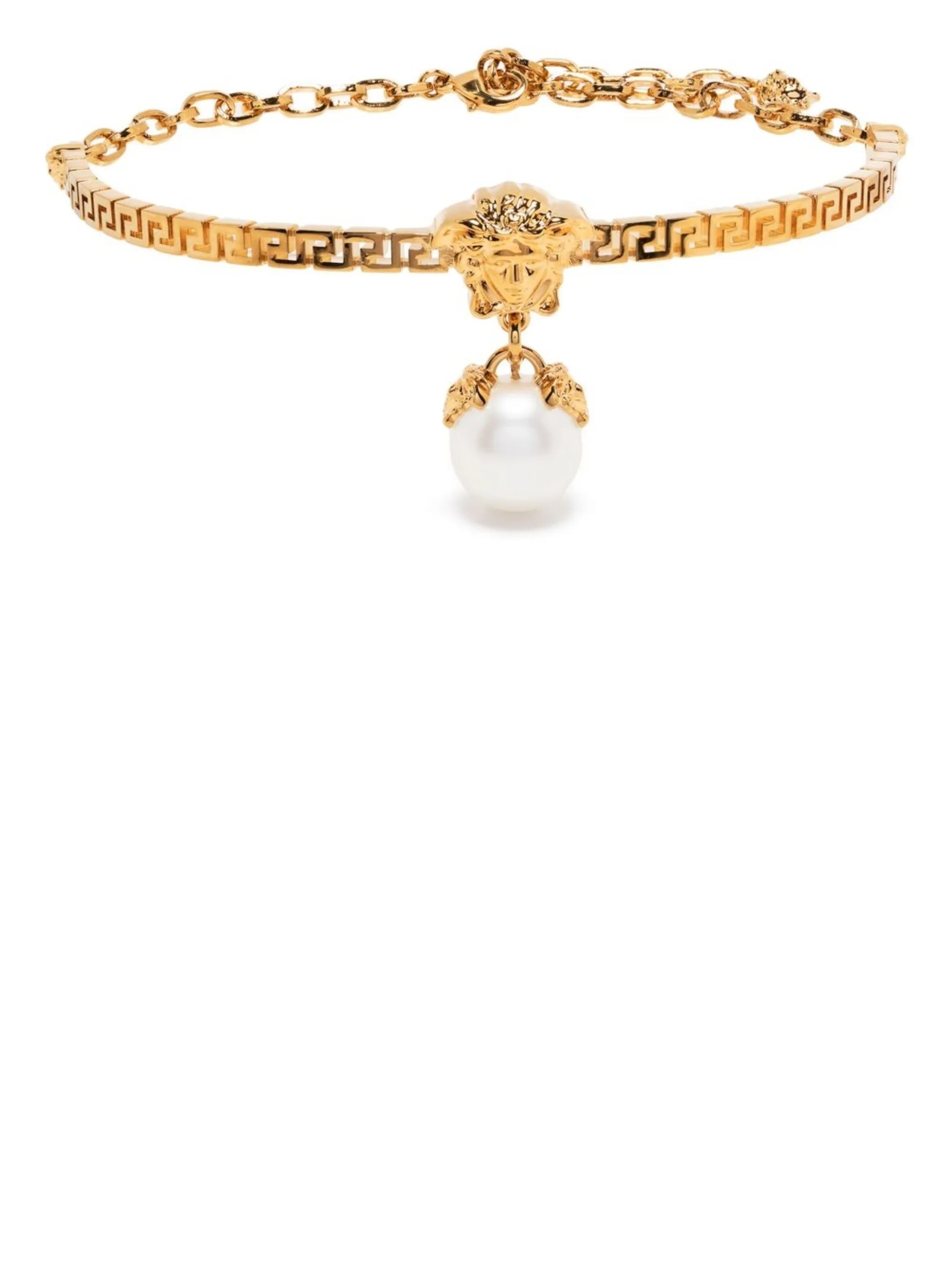 pearl-detail choker necklace