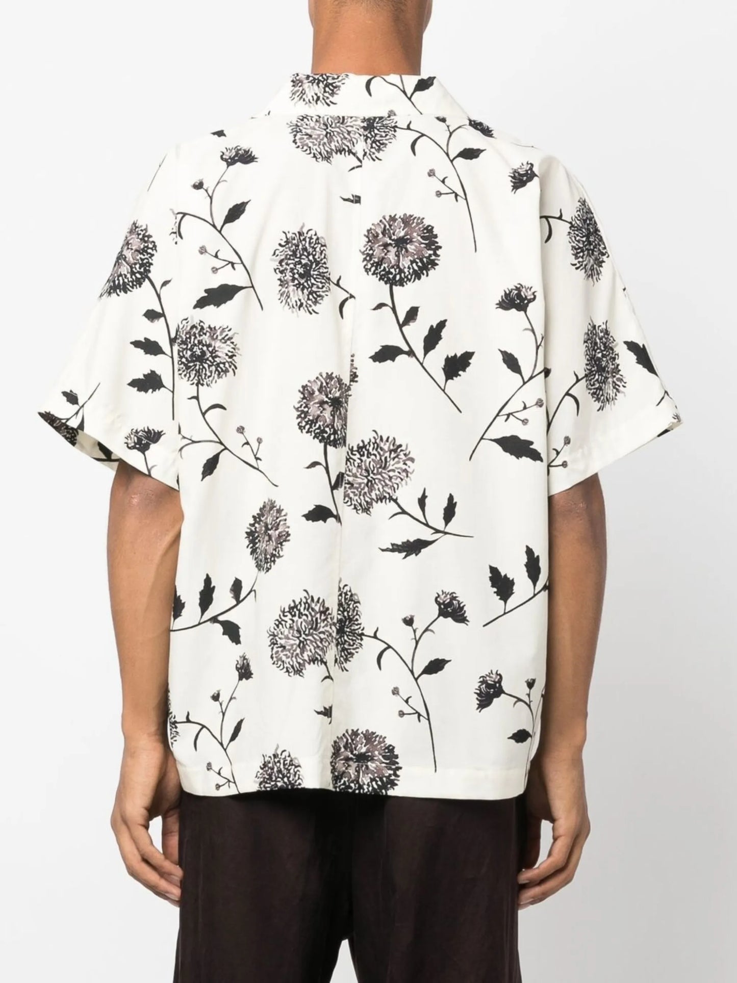 floral-print short-sleeve shirt