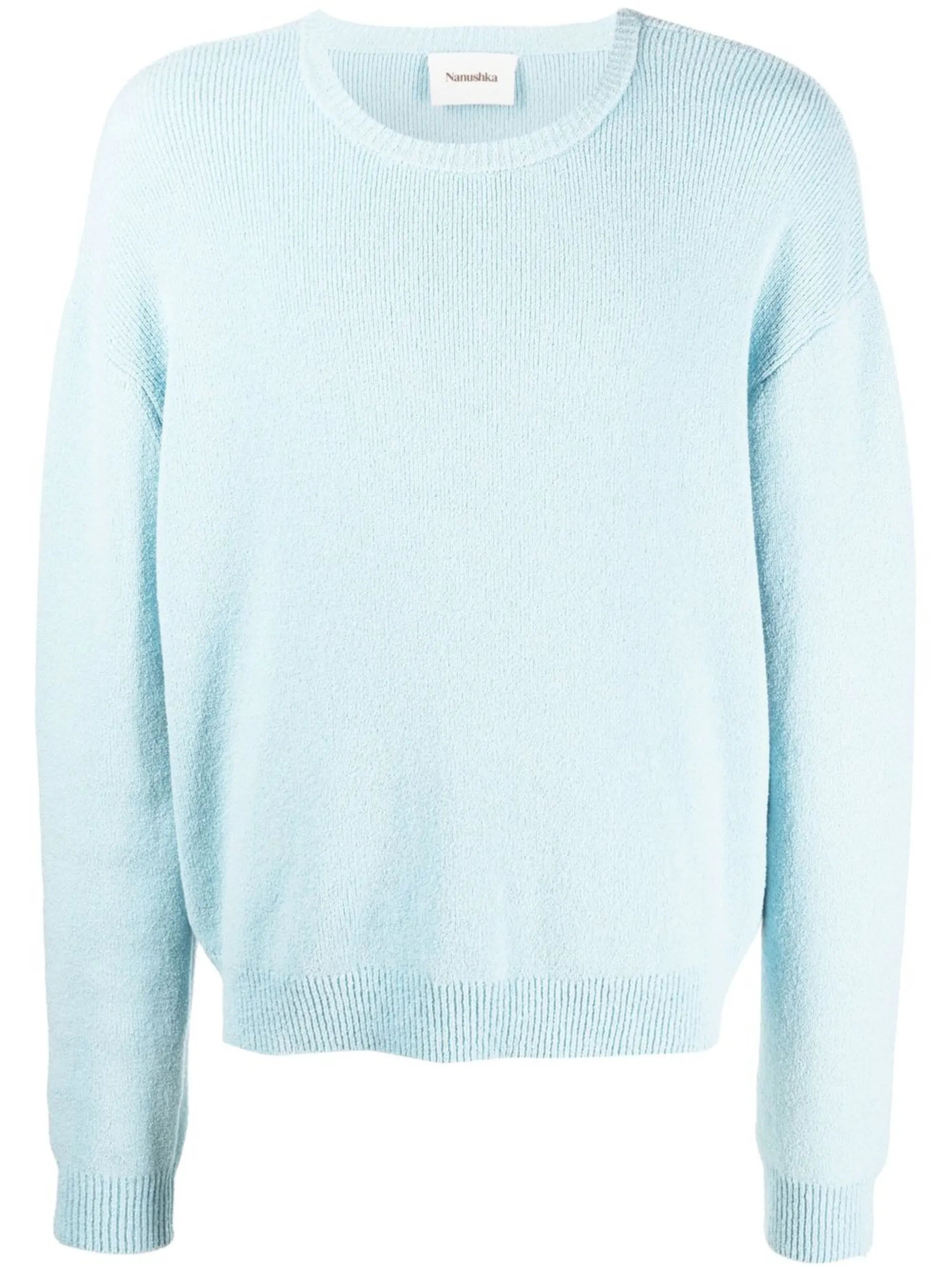 crew-neck knitted jumper