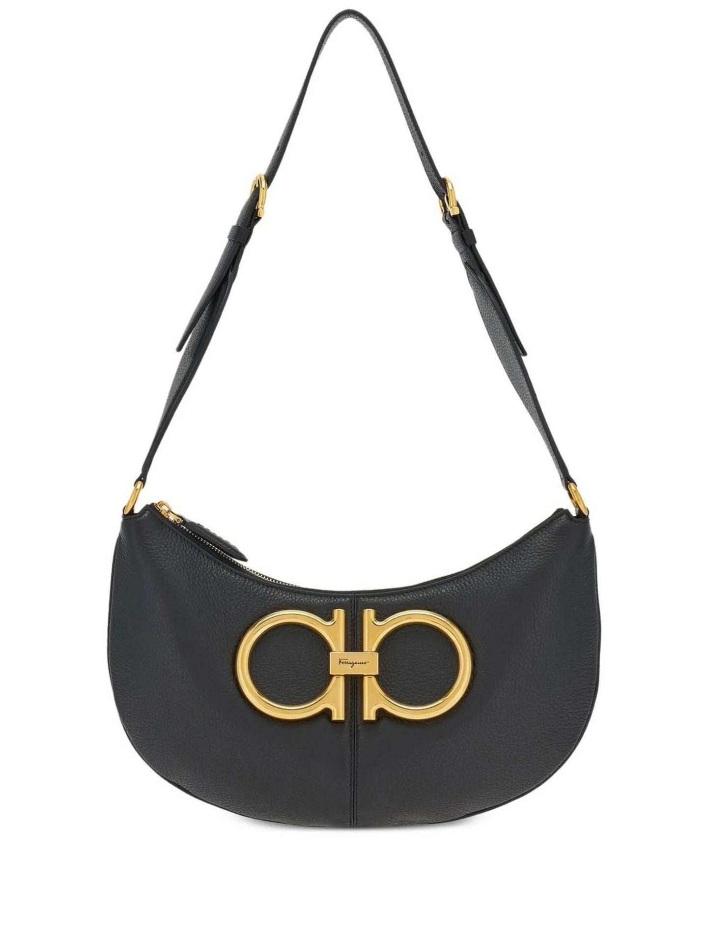 Gancini-plaque shoulder bag