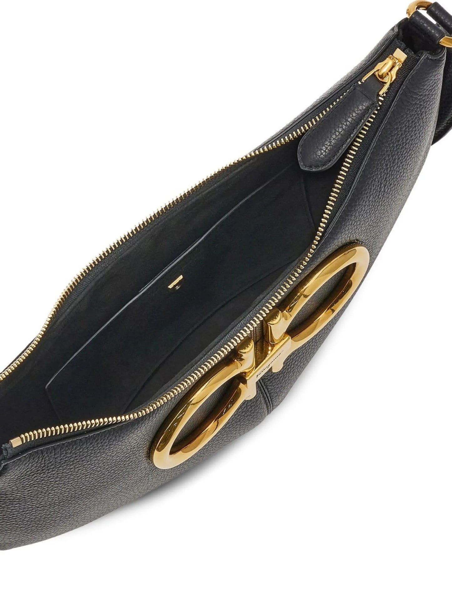 Gancini-plaque shoulder bag
