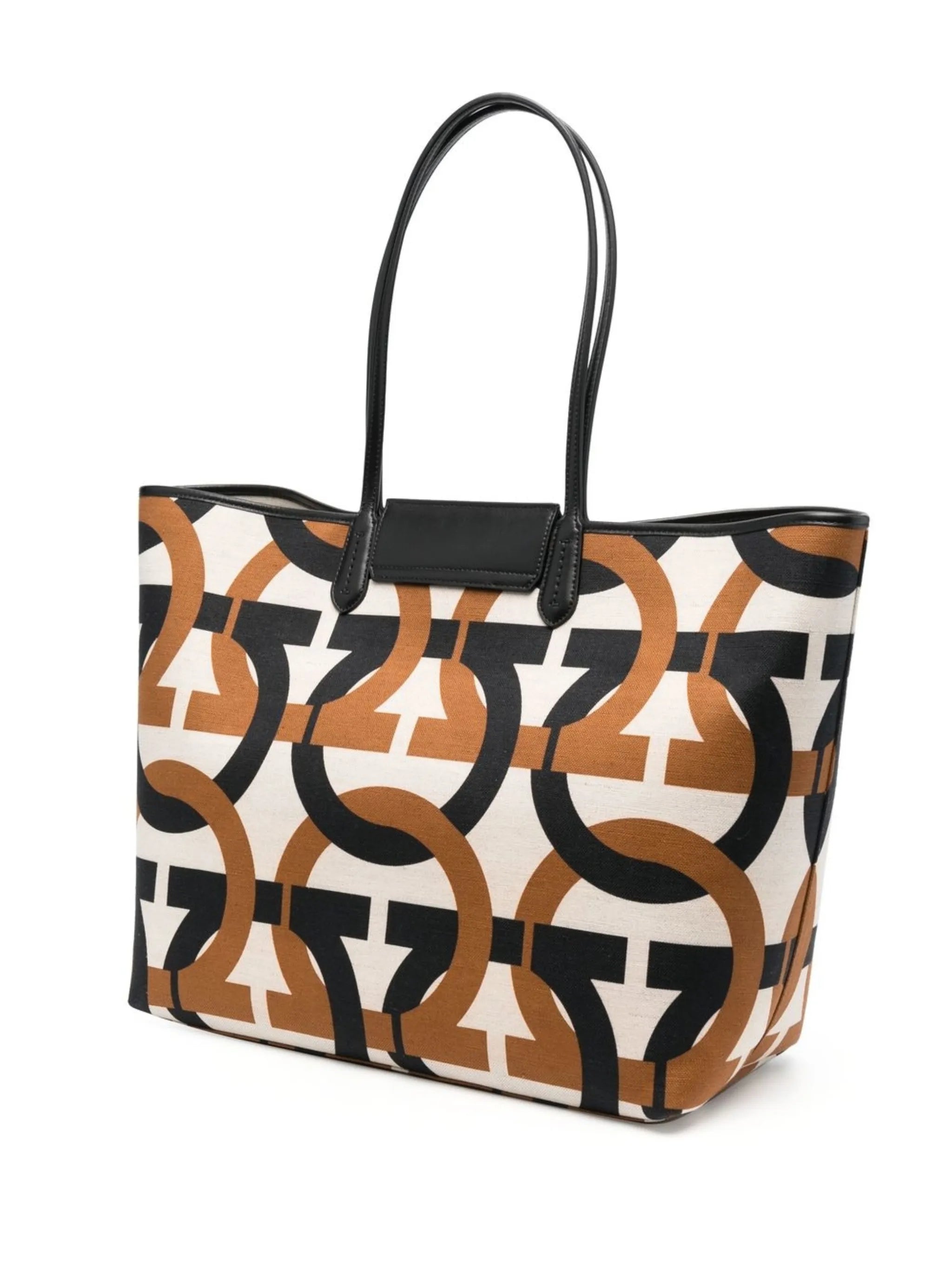 logo-print tote bag