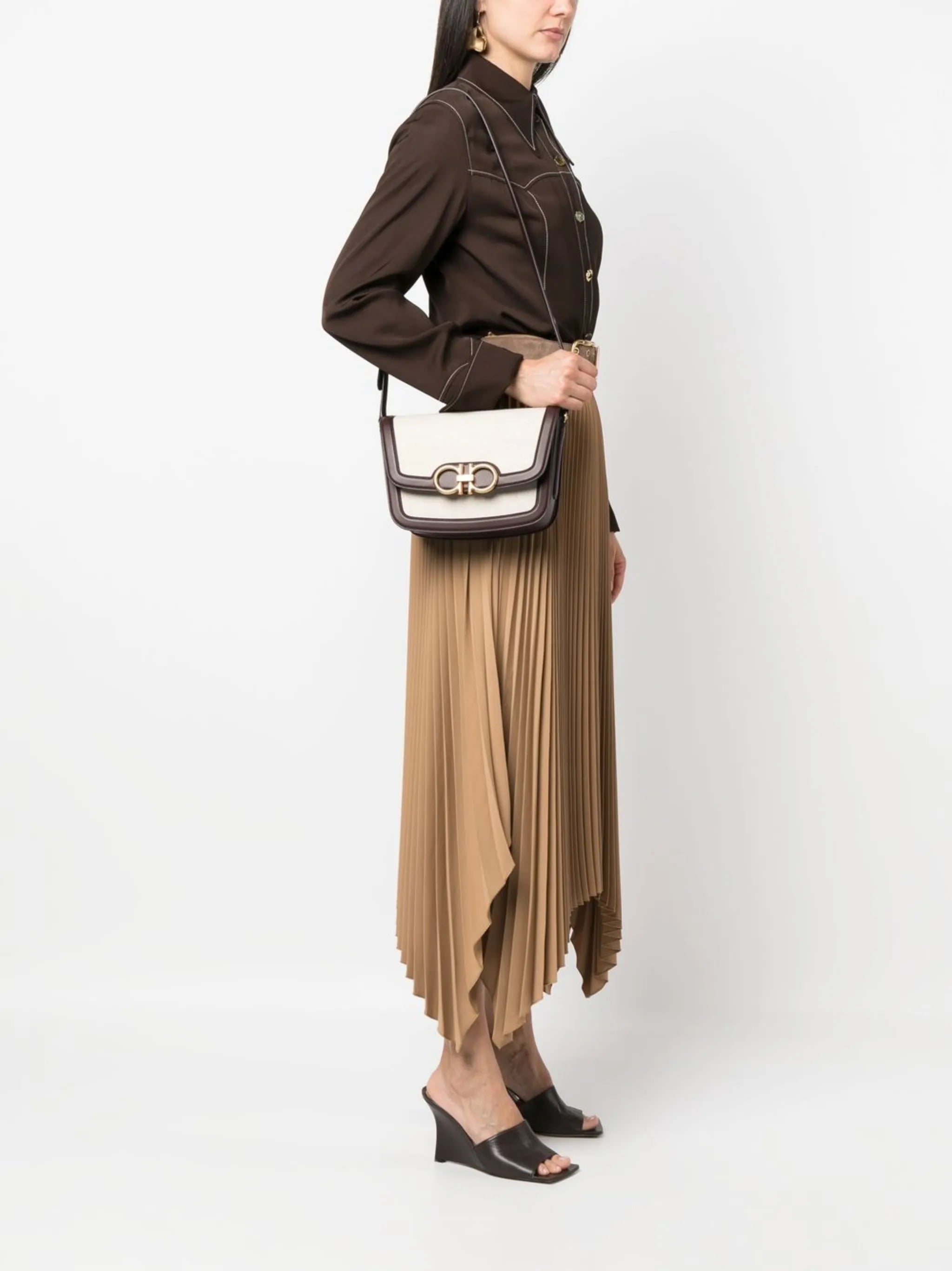 Gancini crossbody bag