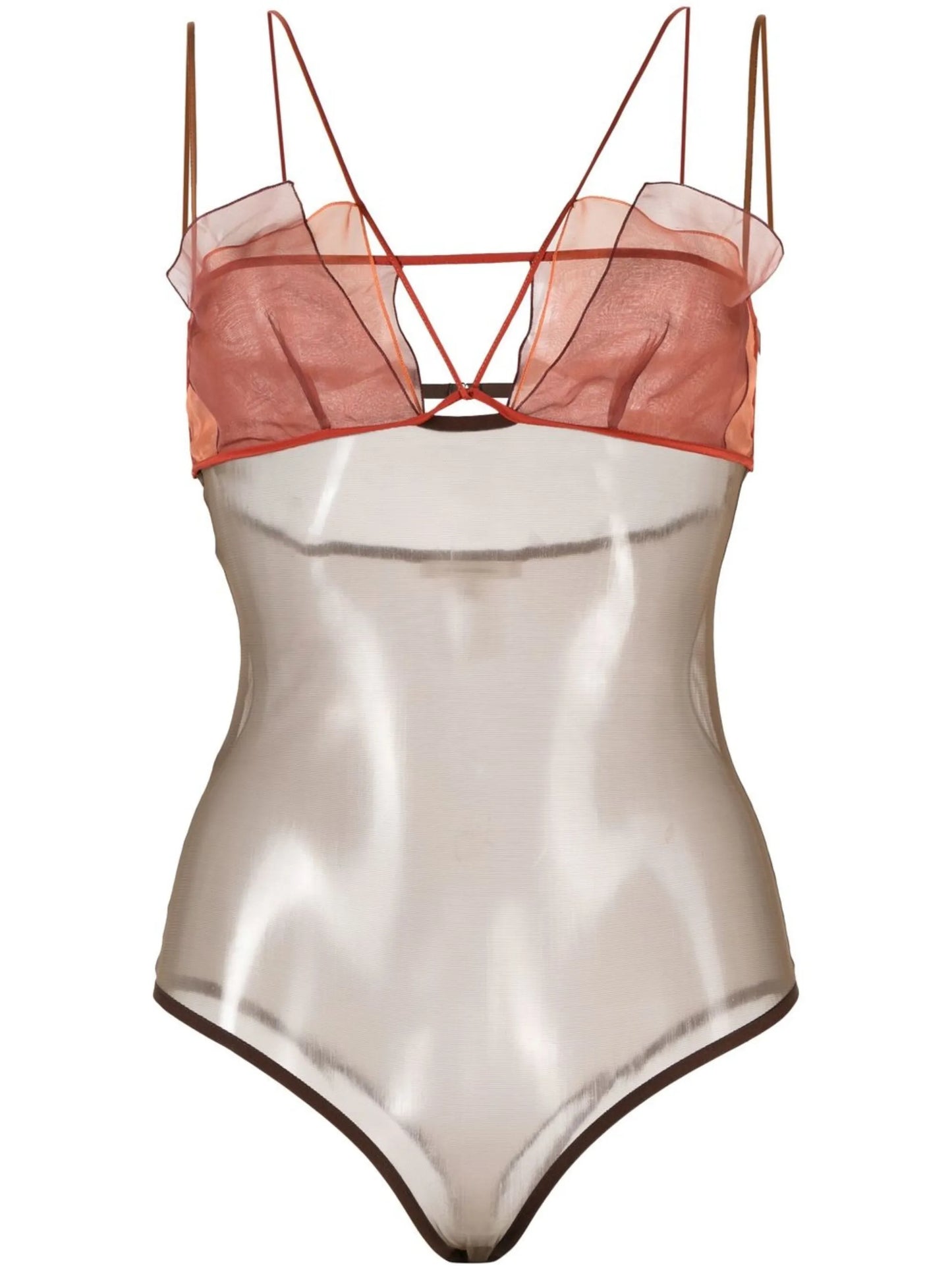 sheer layered tulle body