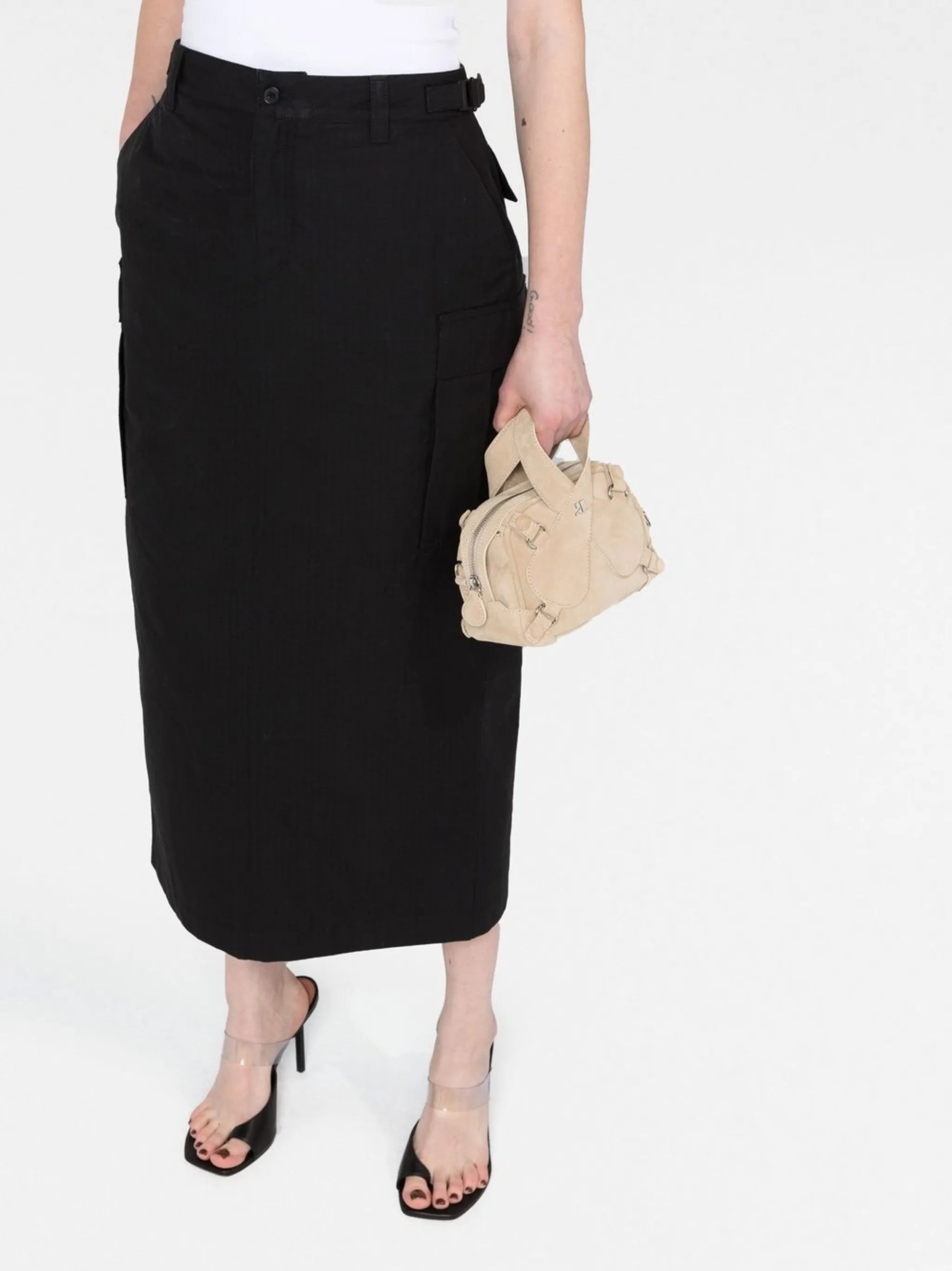striped skirt