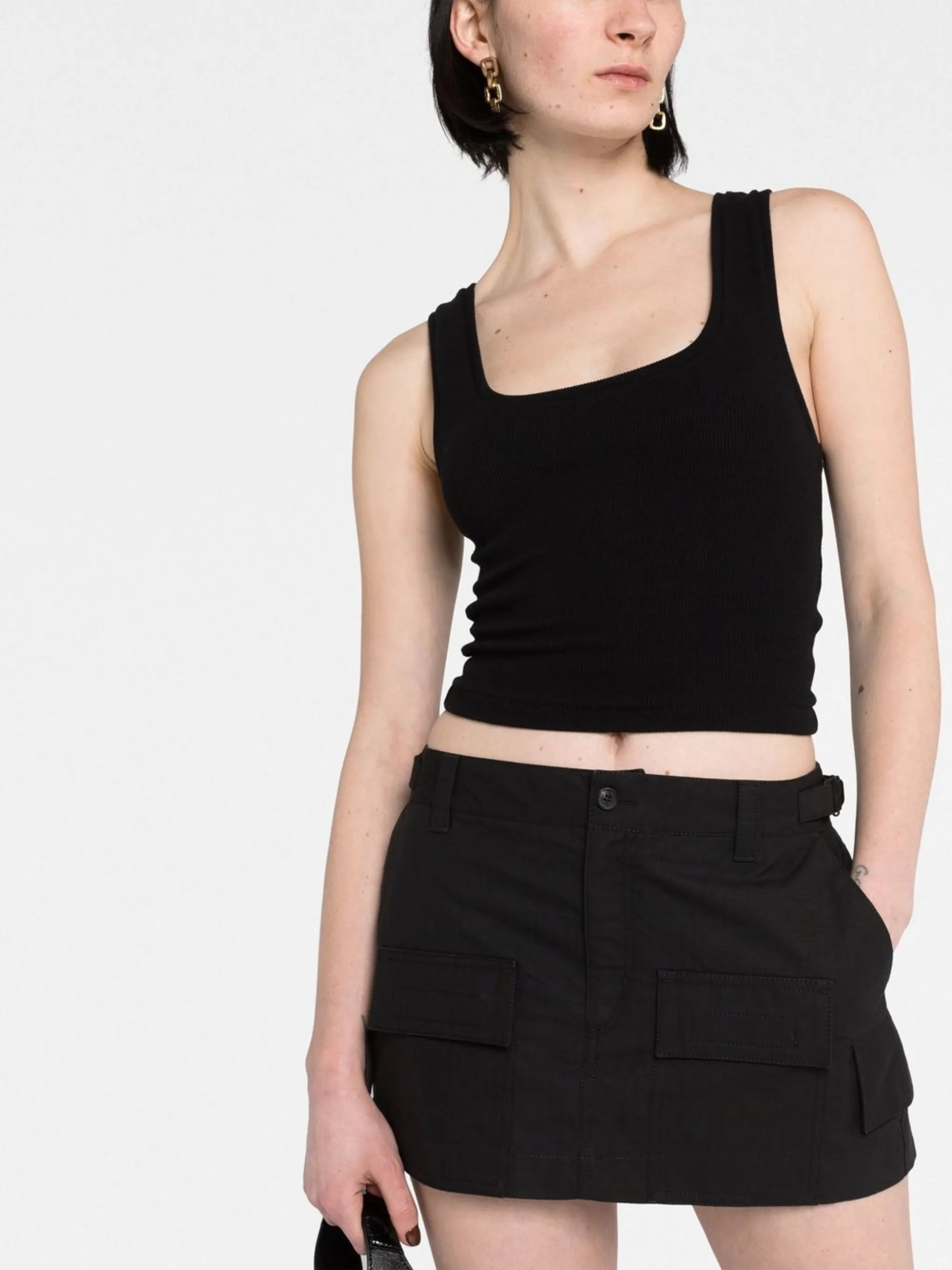 cargo mini skirt