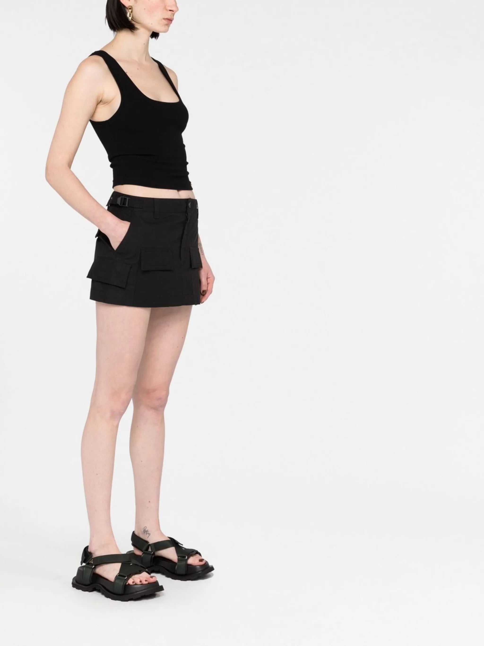 cargo mini skirt