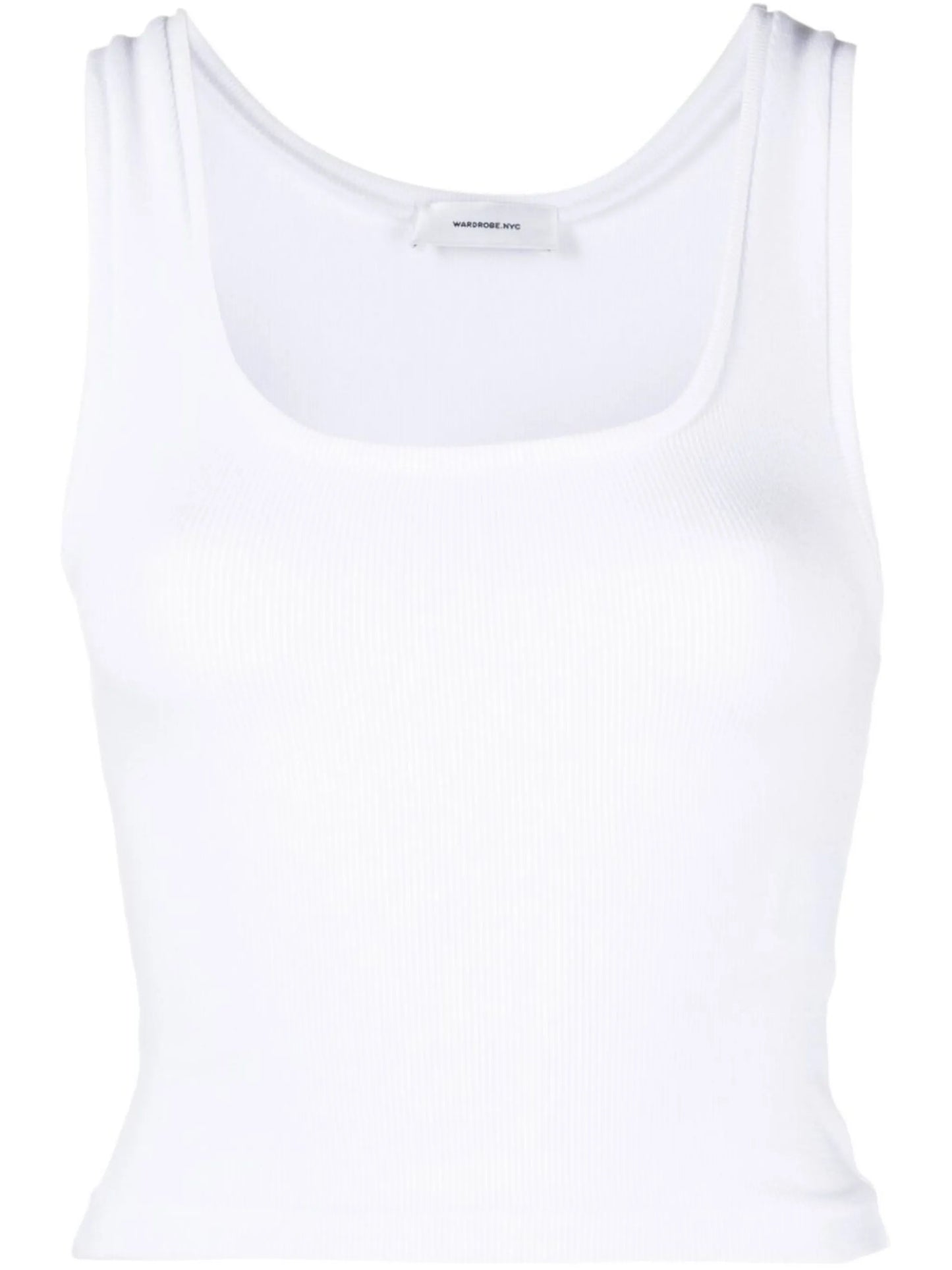 White Sleeveless Vest Top