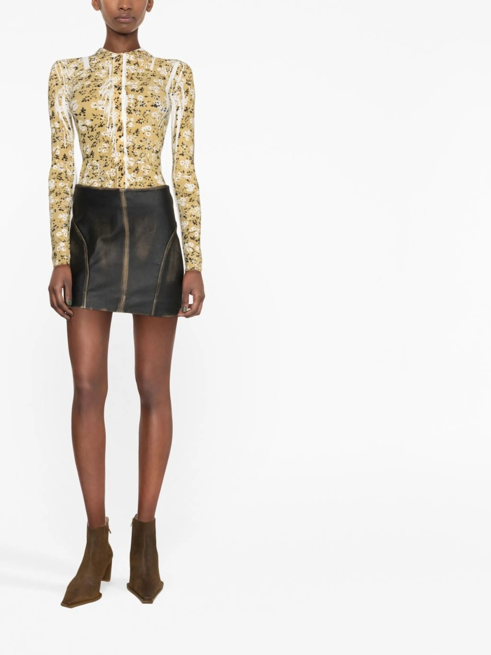 Wallflower distressed-effect shirt