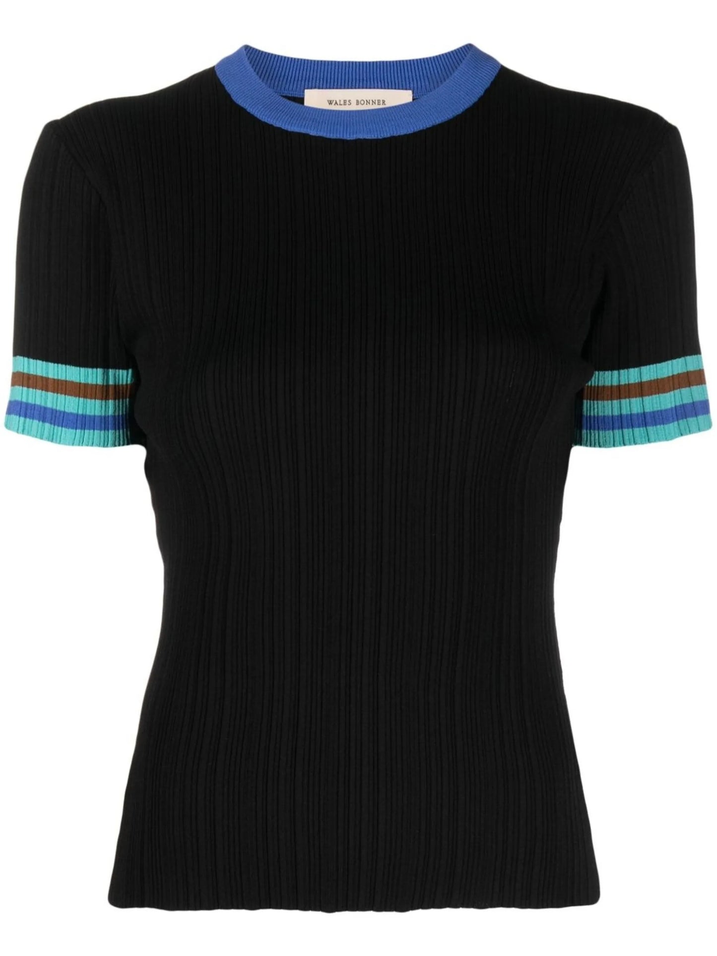 stripe detail short-sleeve T-shirt