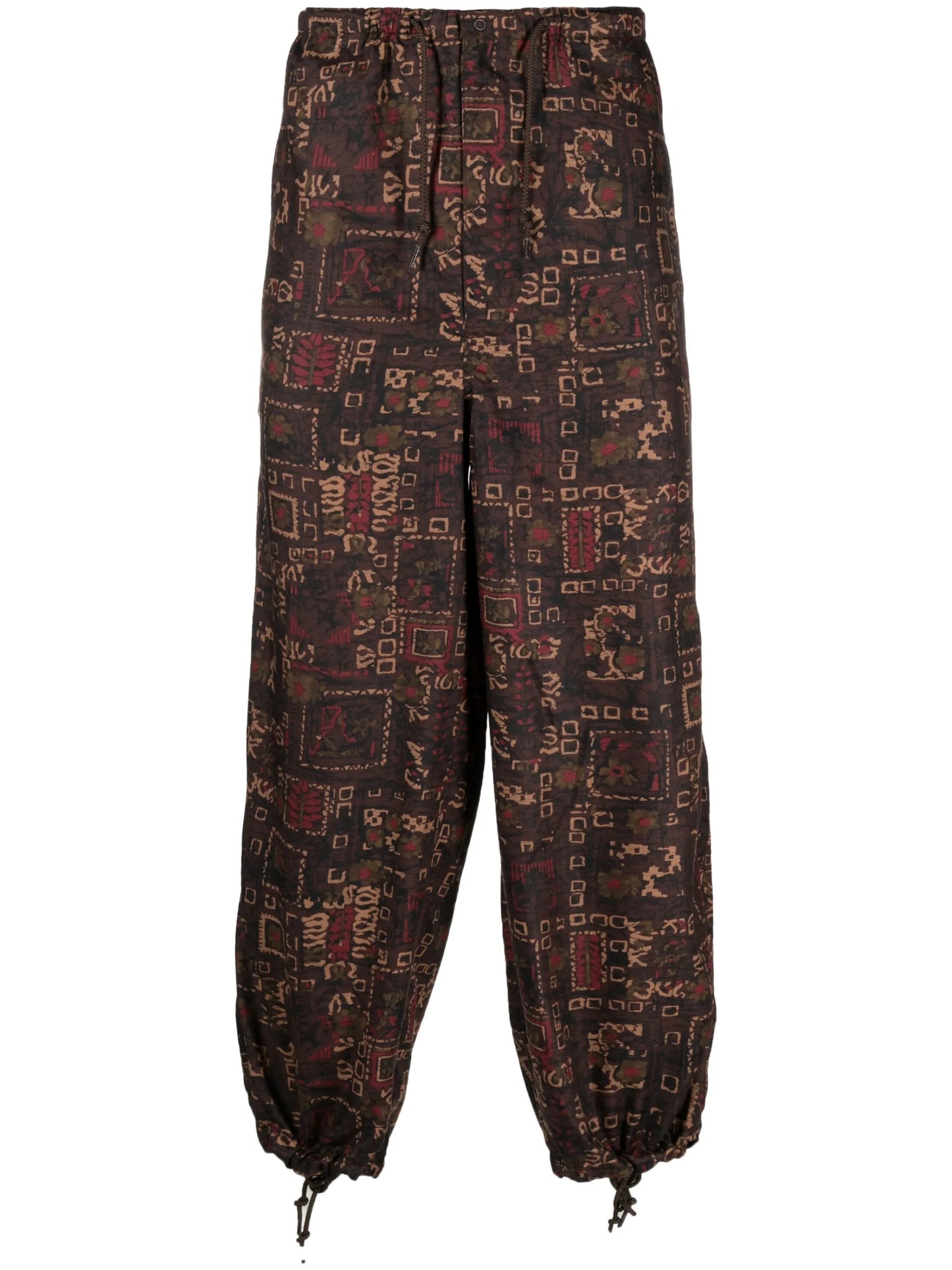 graphic-print drawstring track pants