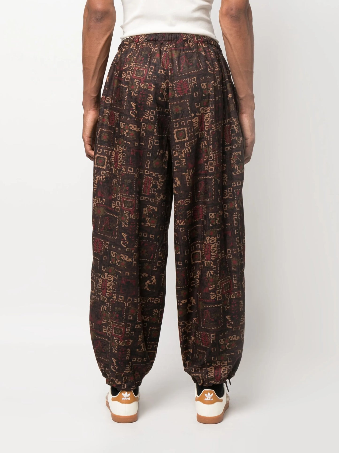 graphic-print drawstring track pants