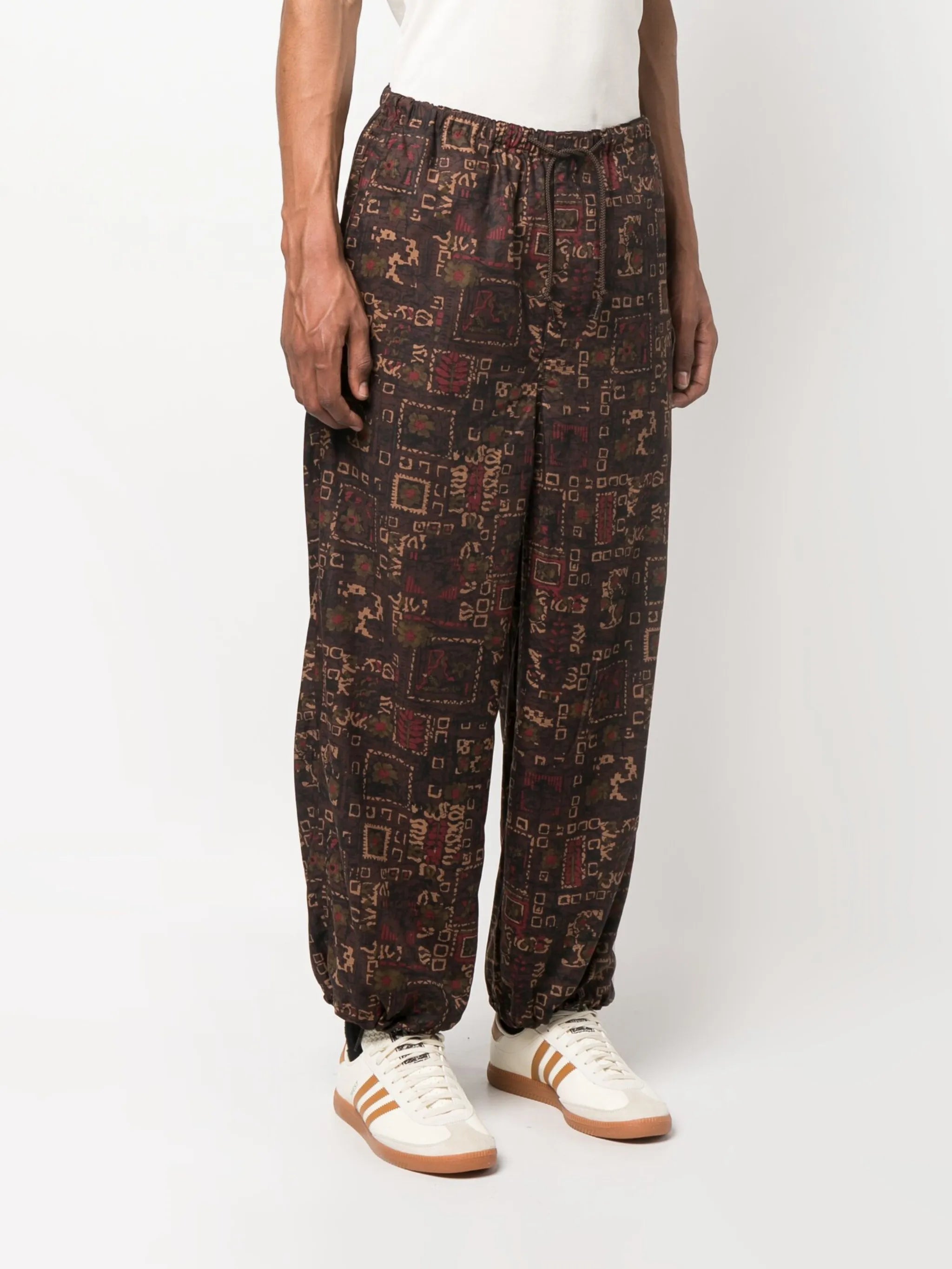 graphic-print drawstring track pants