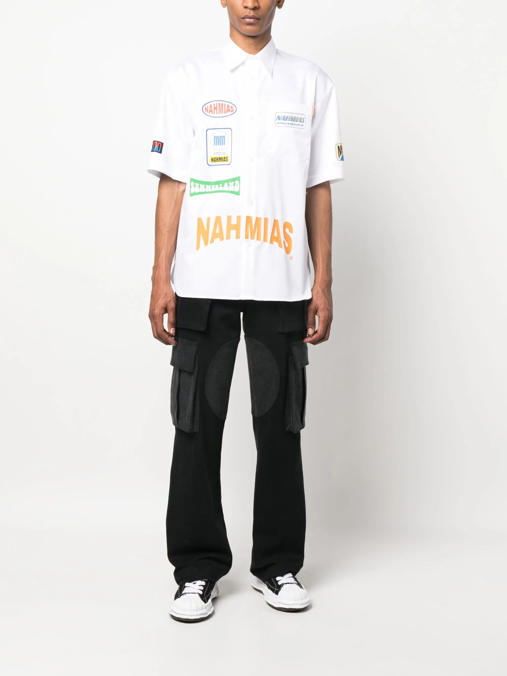 logo-print short-sleeved shirt