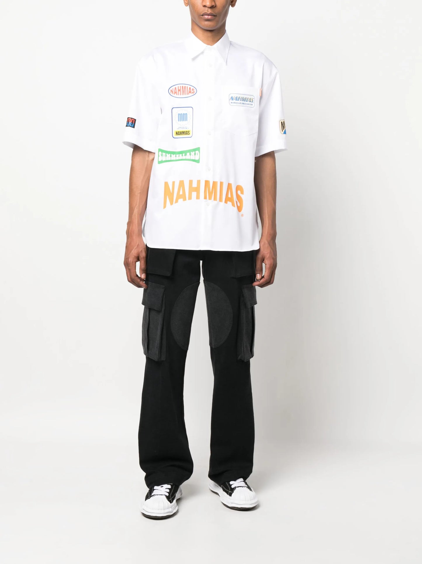 logo-print short-sleeved shirt
