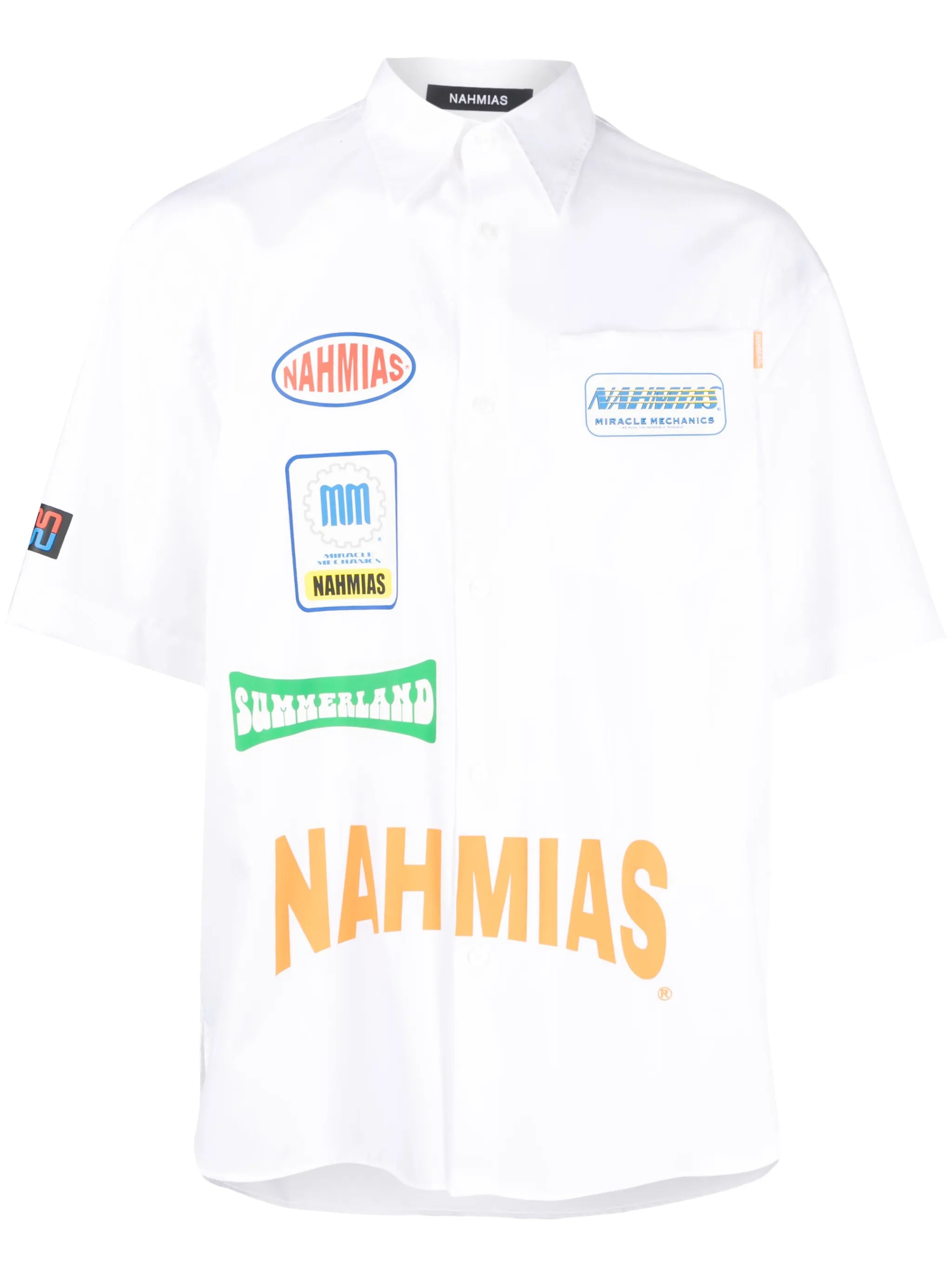 logo-print short-sleeved shirt