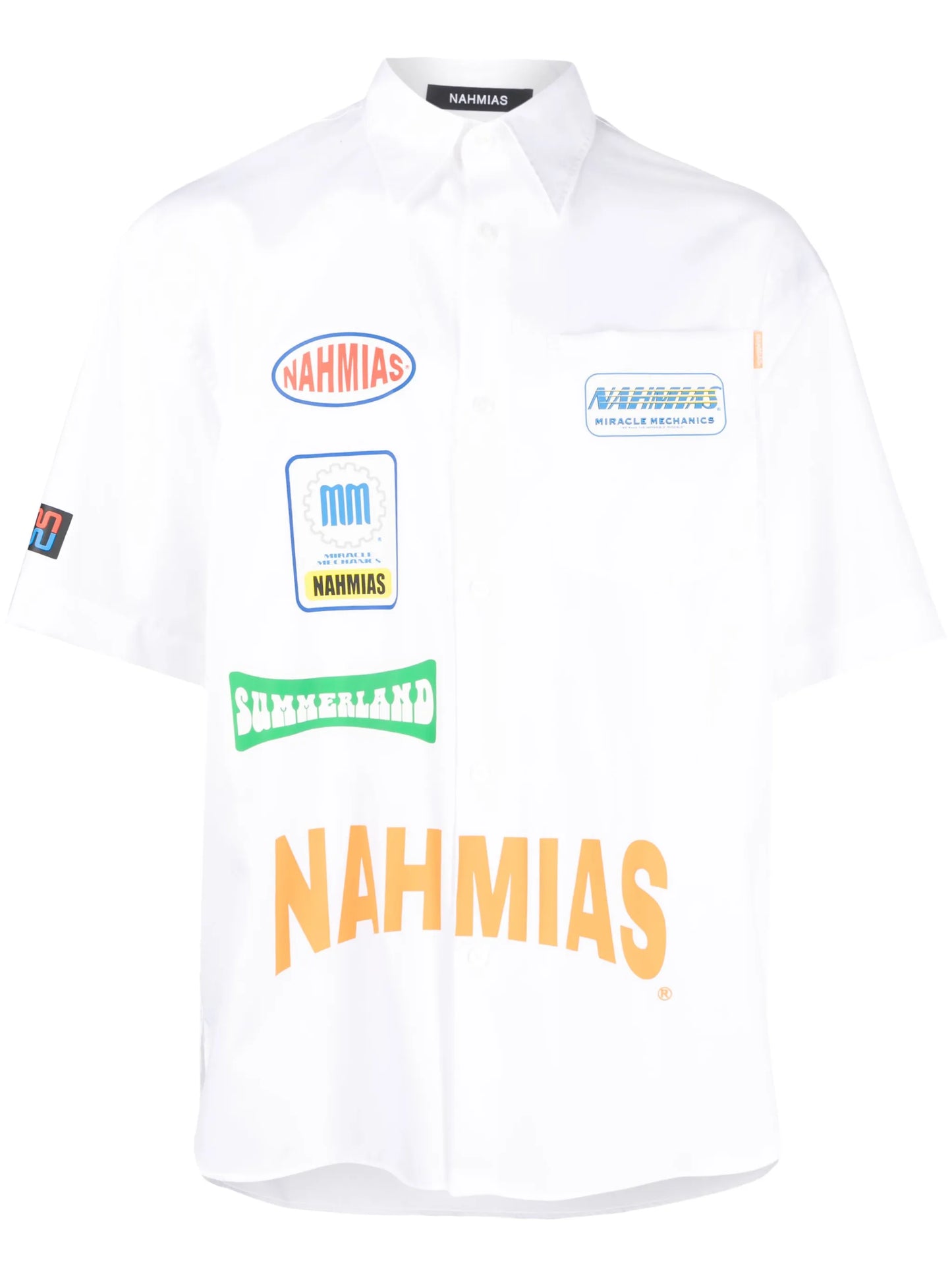 logo-print short-sleeved shirt