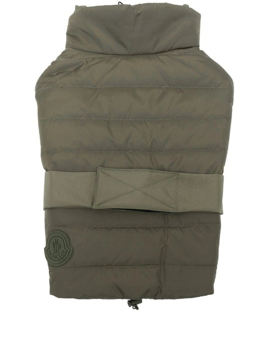 padded logo dog-vest