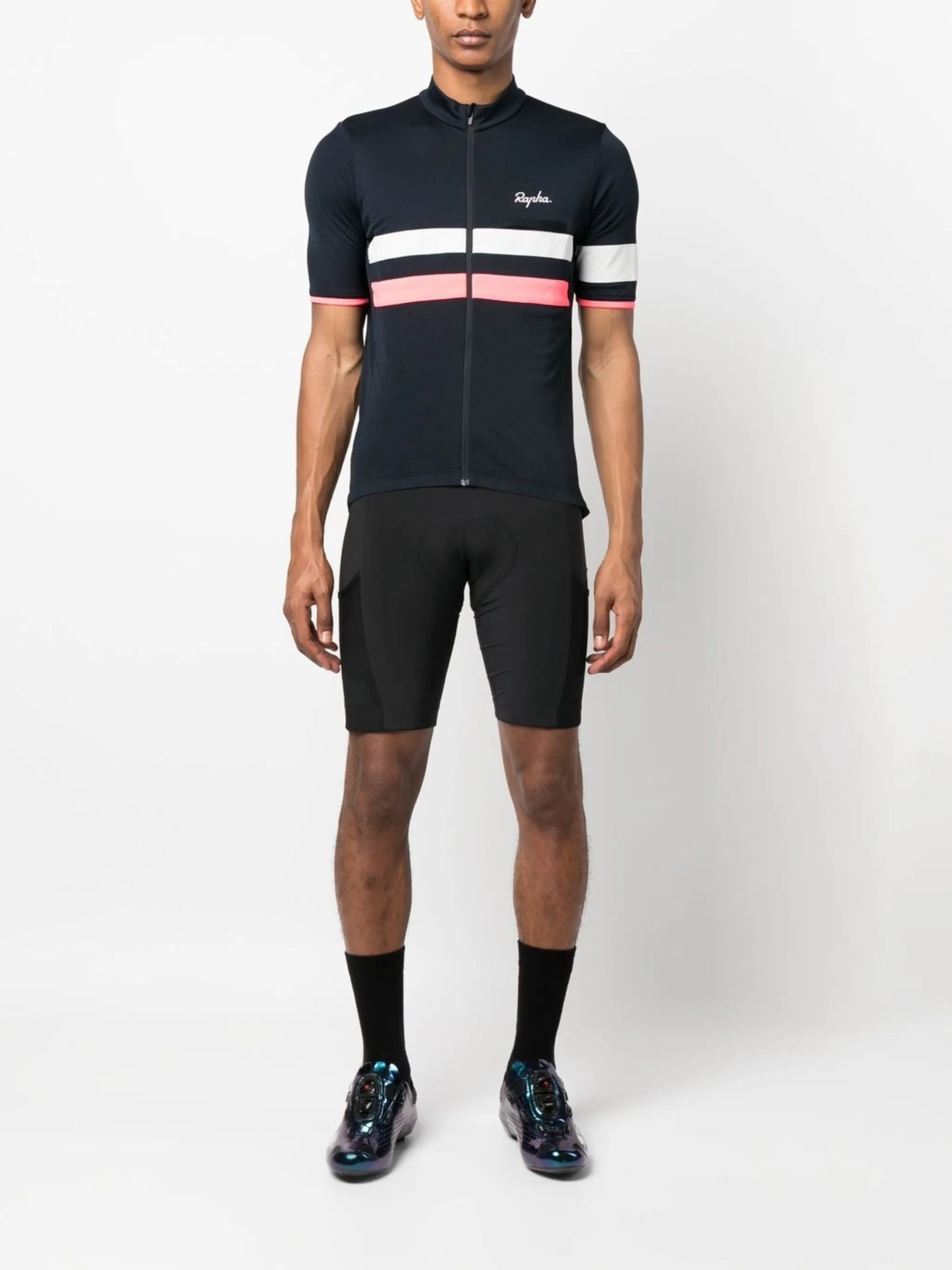 Brevet embroidered-logo performance top