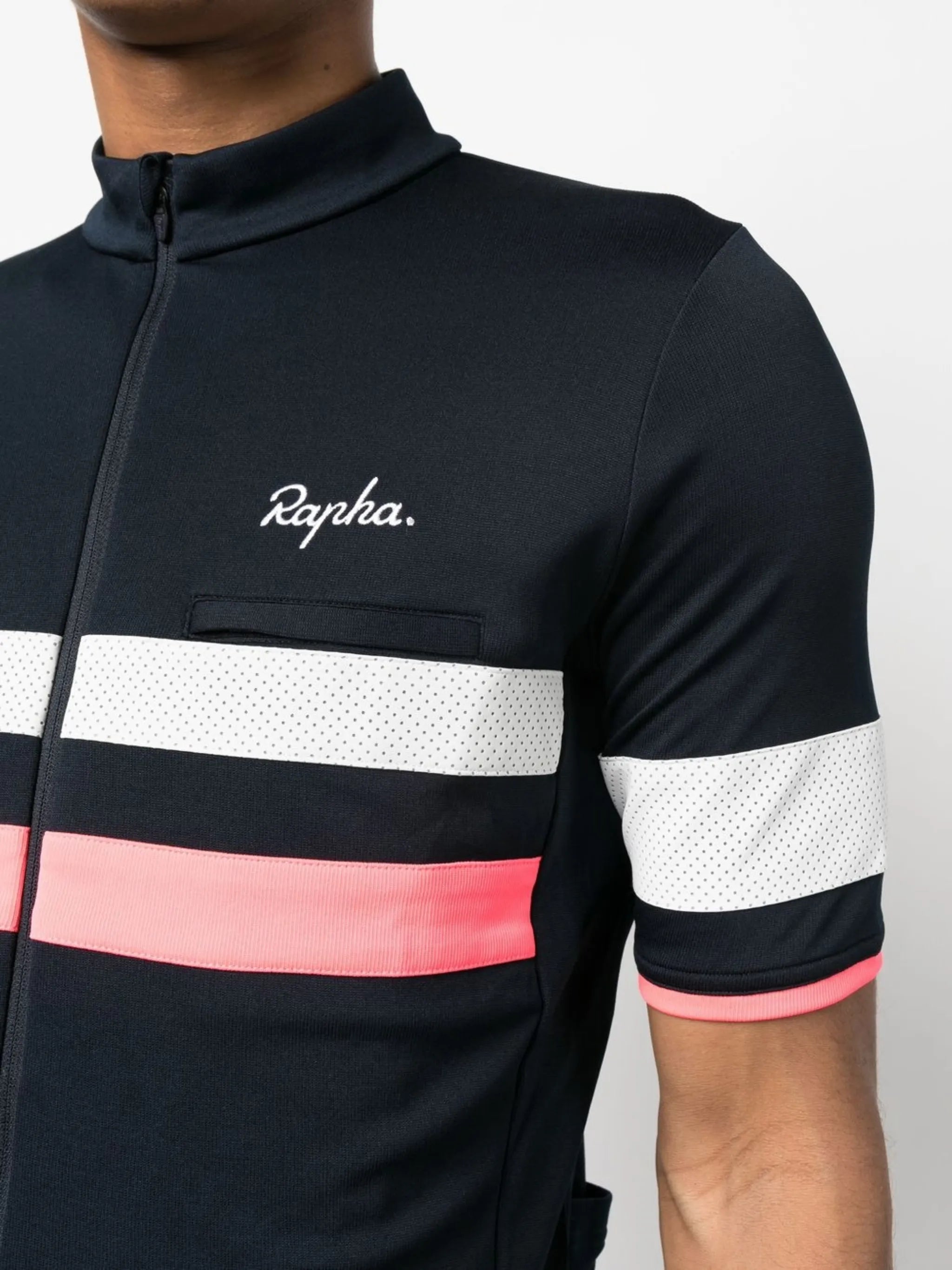 Brevet embroidered-logo performance top