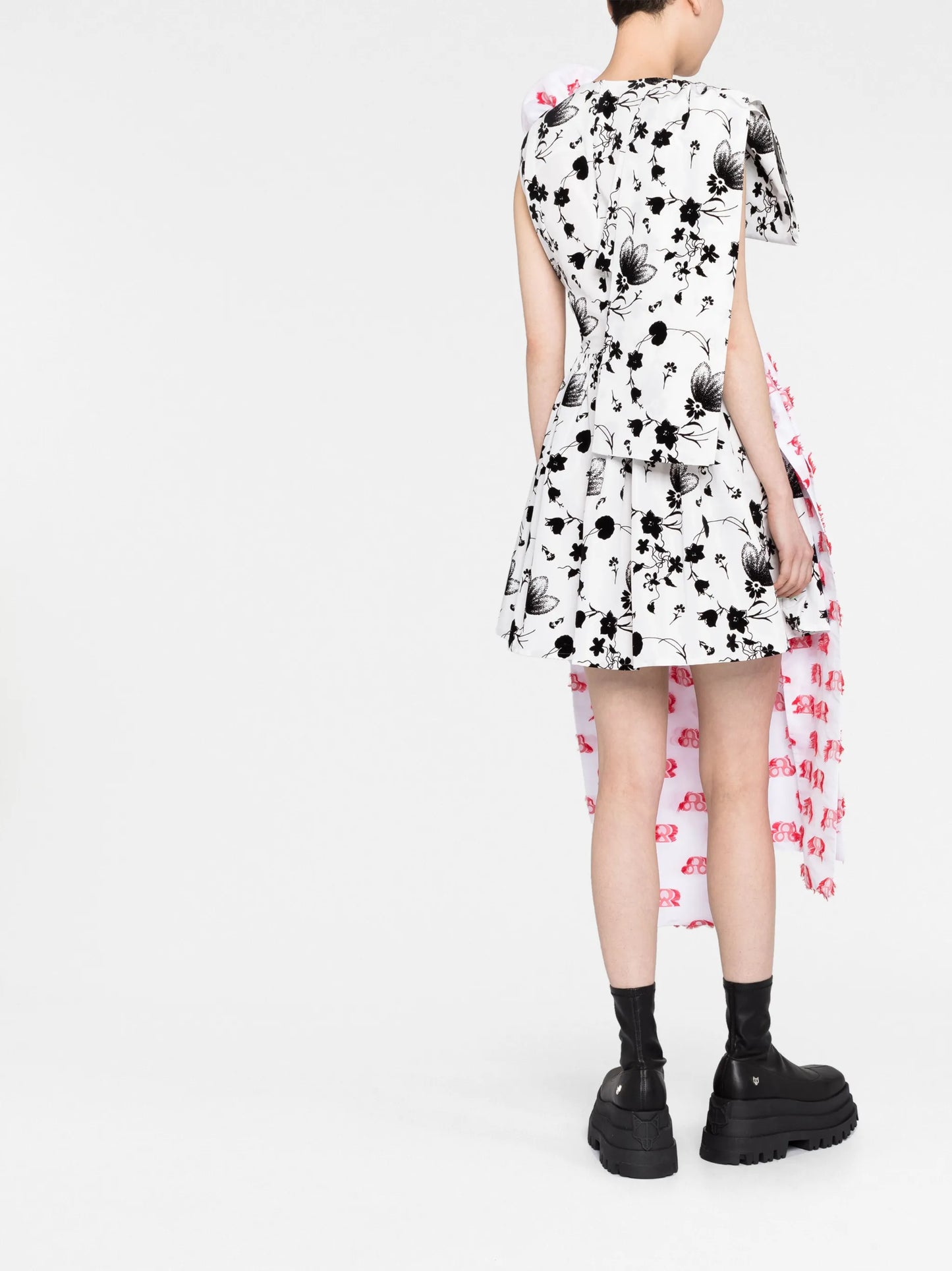 wide-strap-detailing minidress