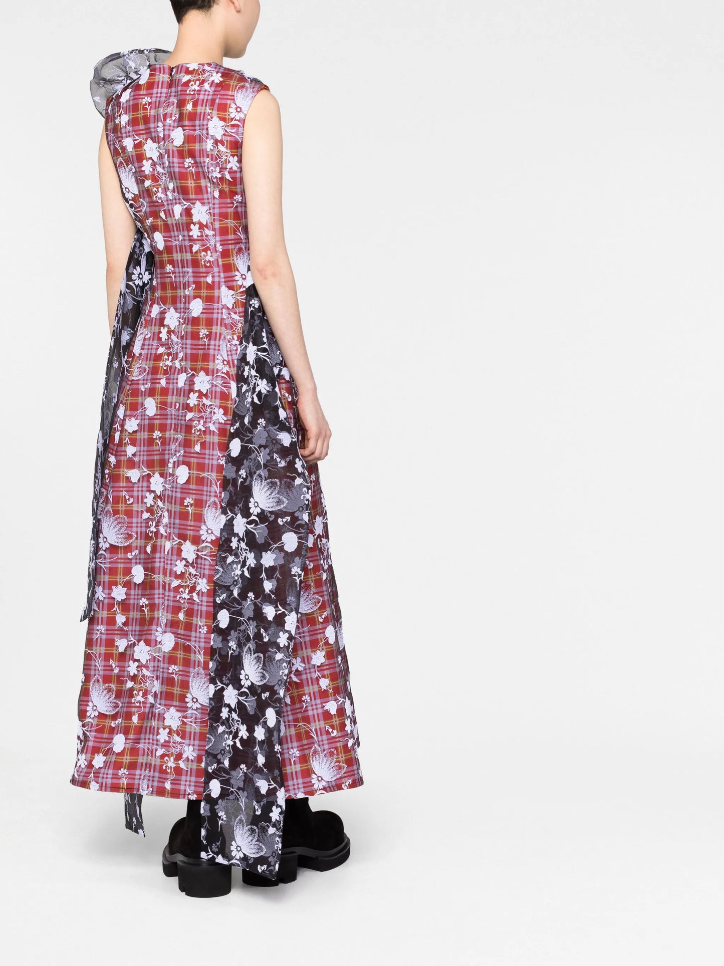 Emilia multi-print long dress