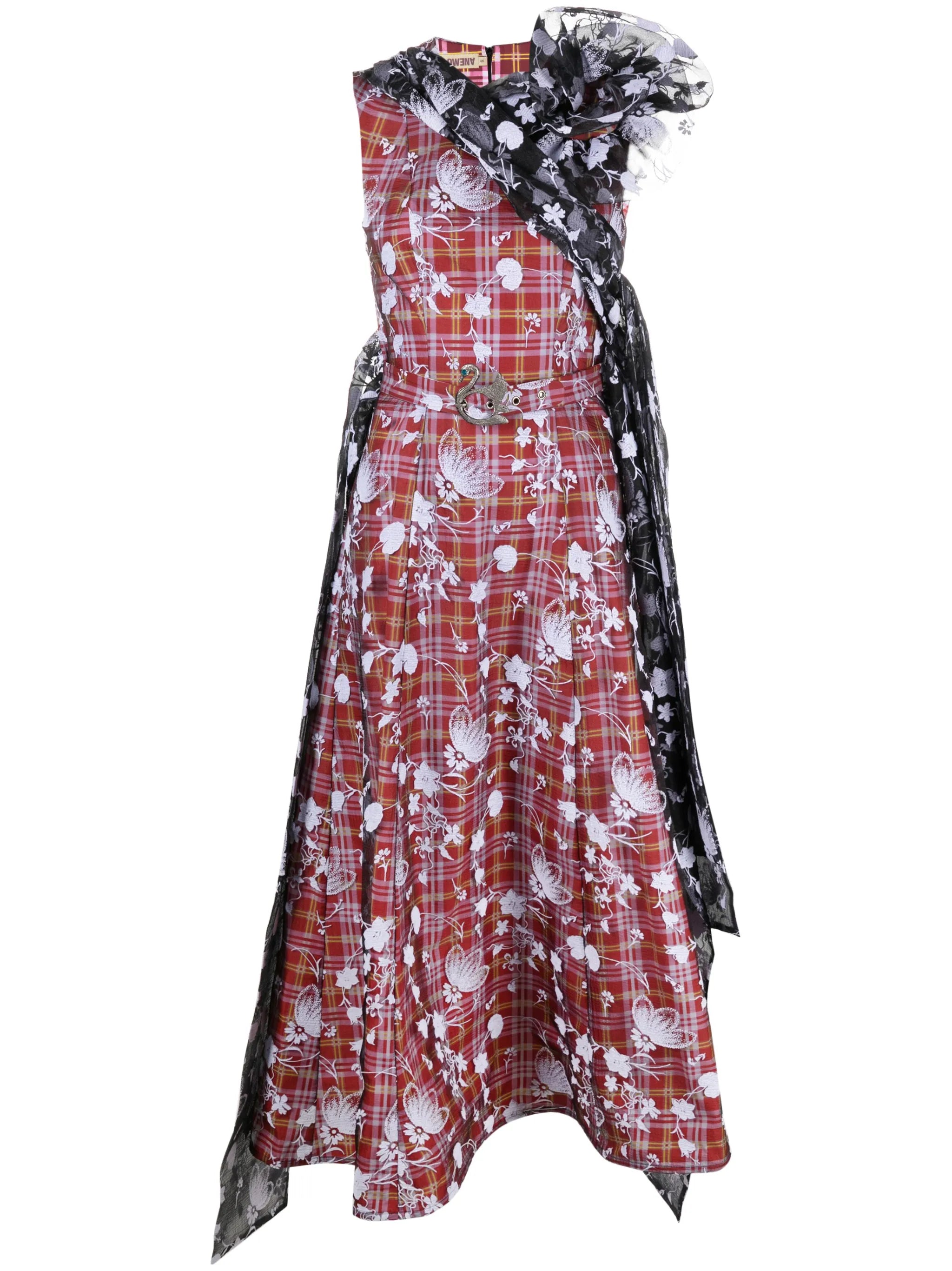 Emilia multi-print long dress