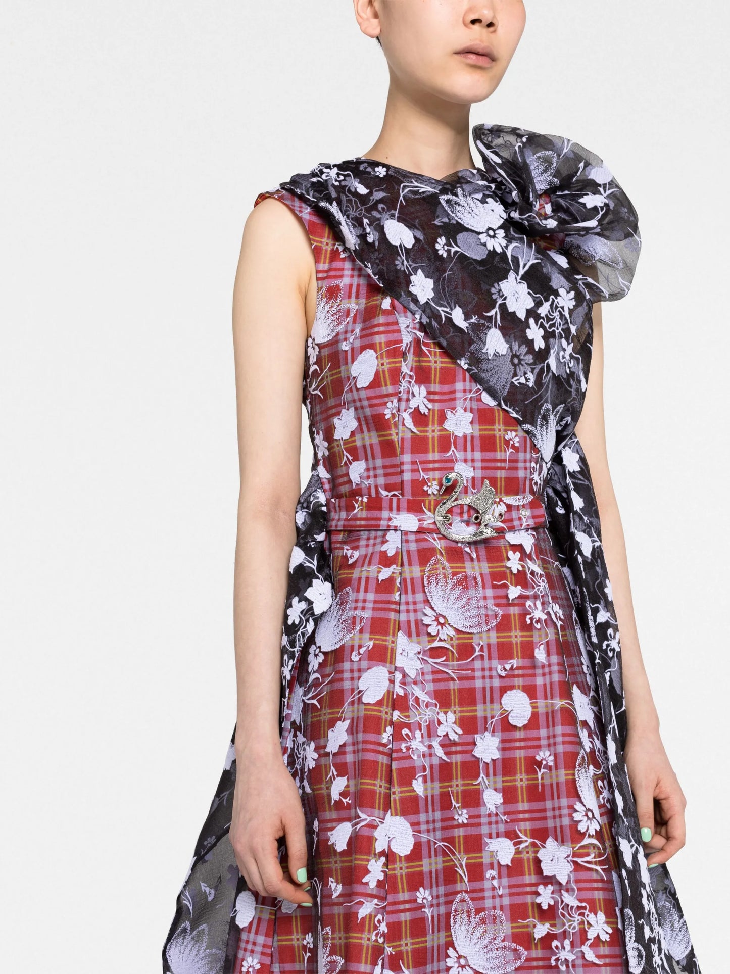 Emilia multi-print long dress