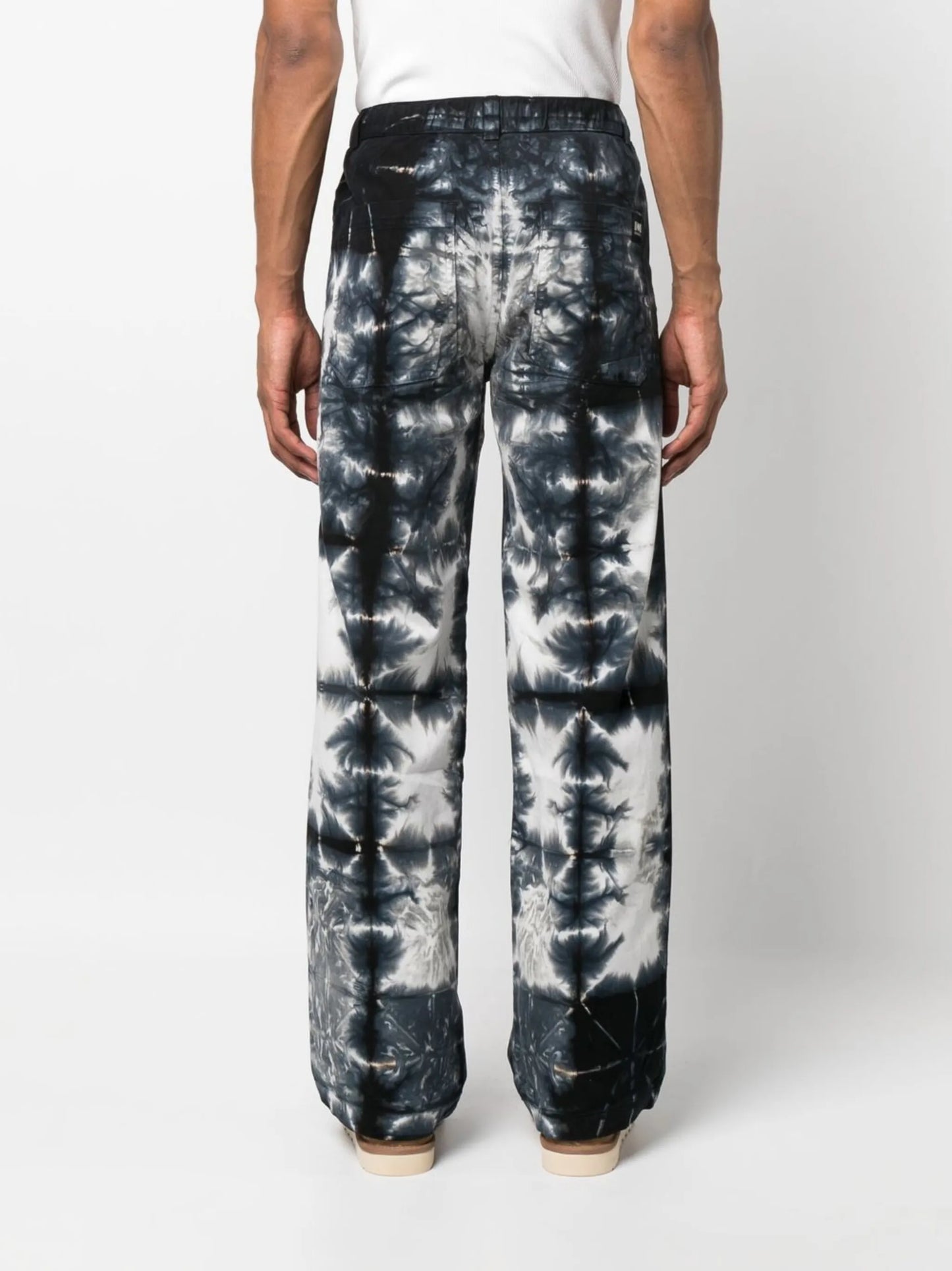 tie-dye wide-leg trousers
