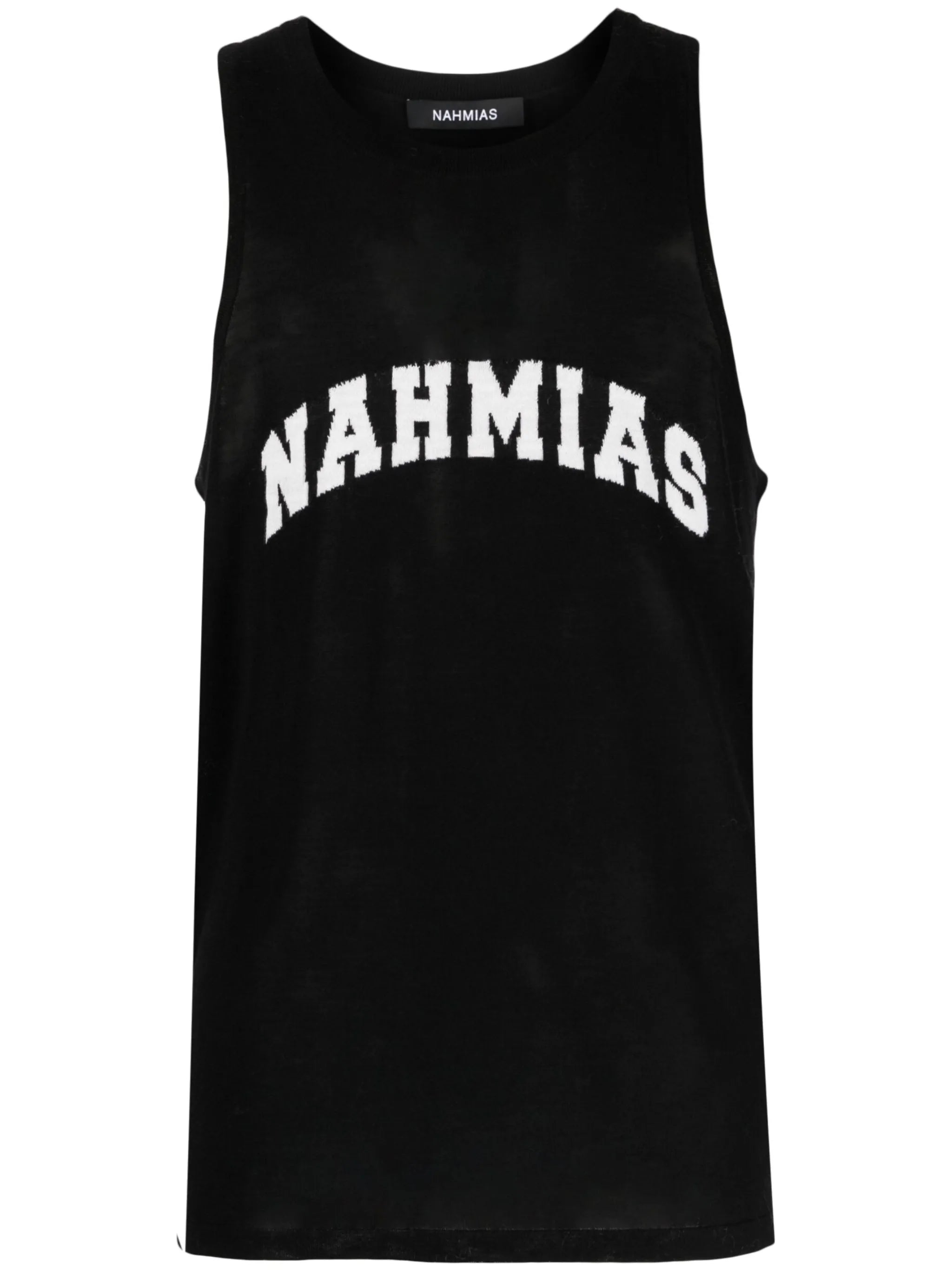 intarsia-logo tank top