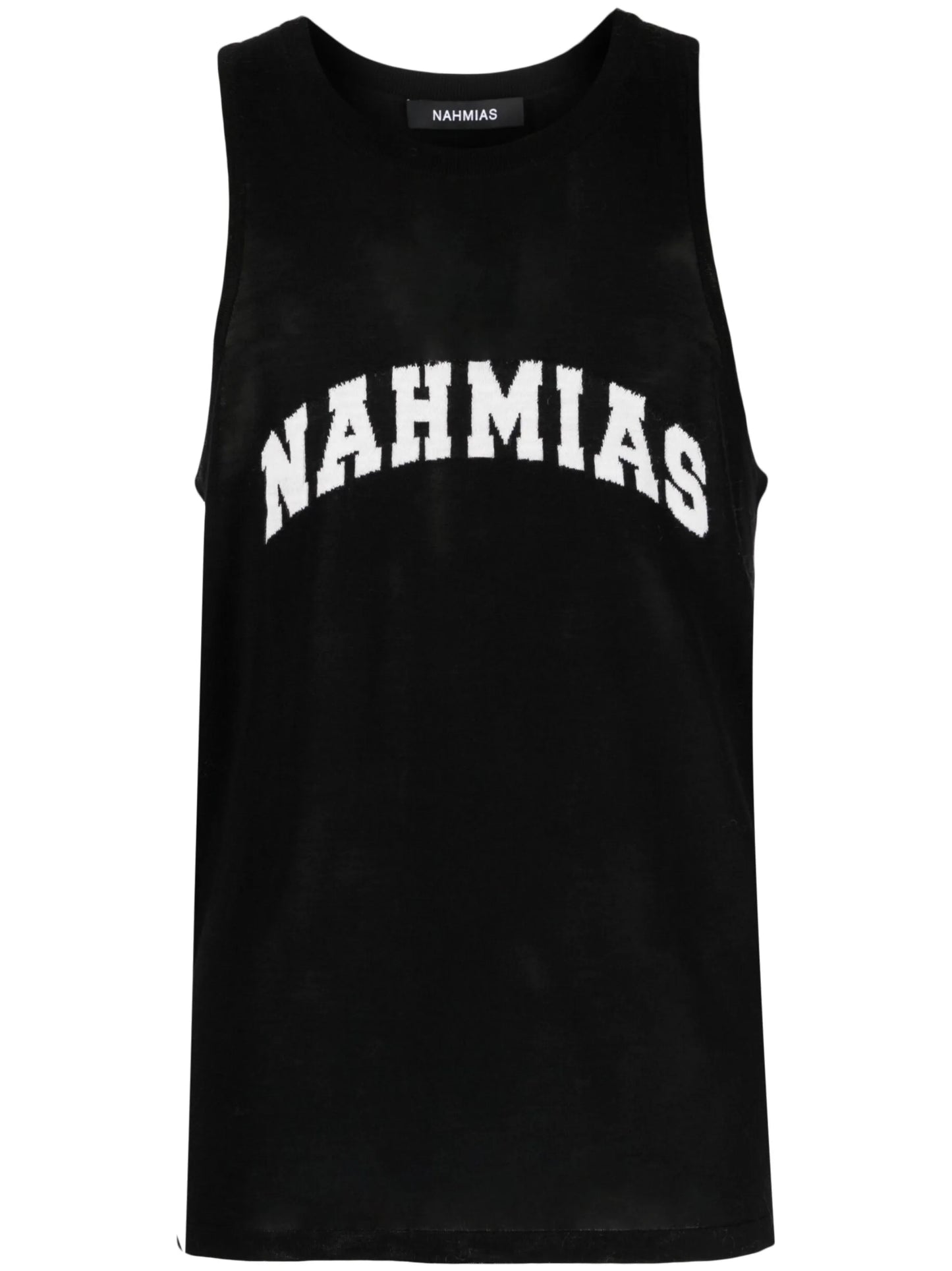 intarsia-logo tank top