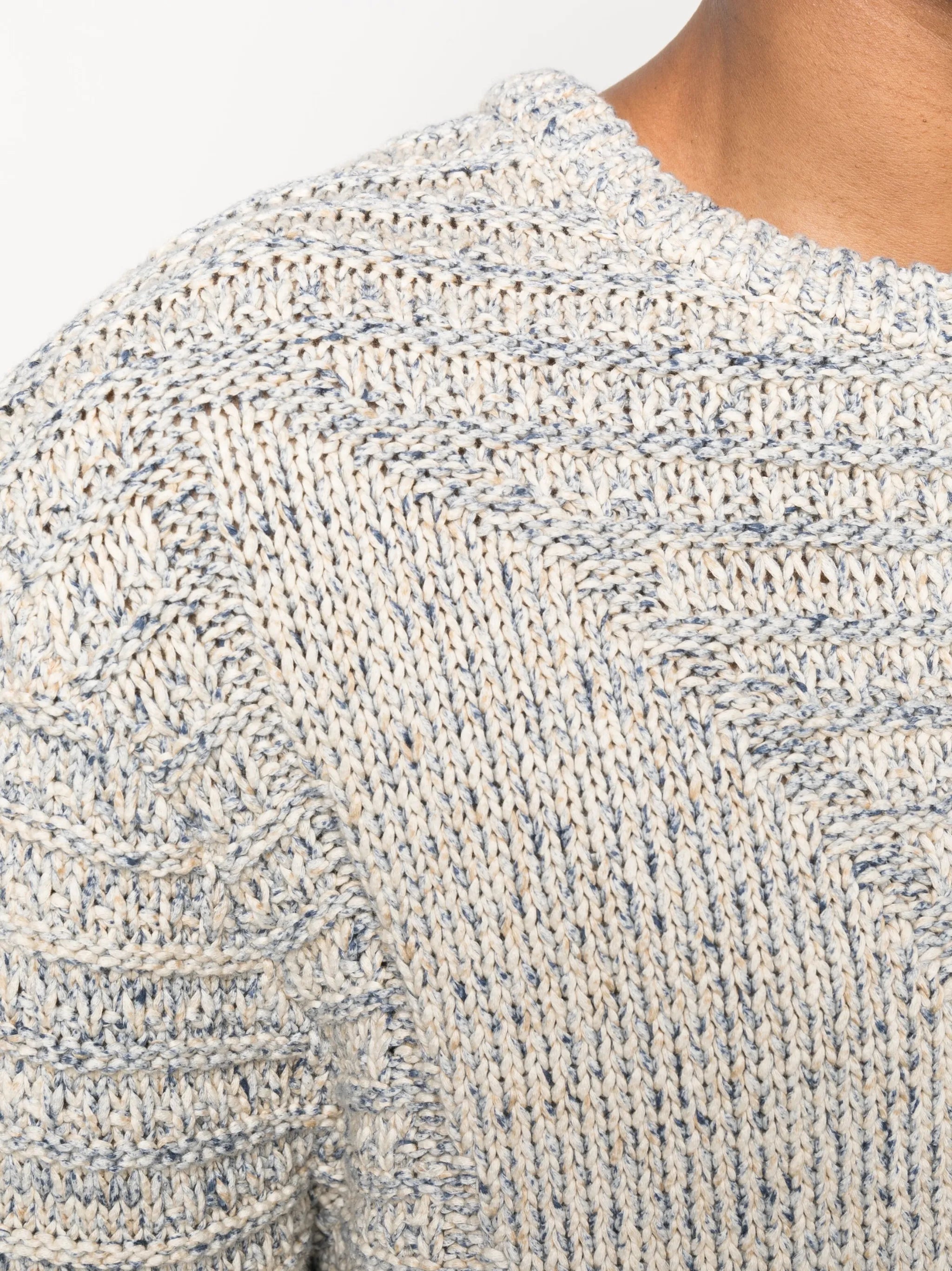 jacquard intarsia-knit jumper