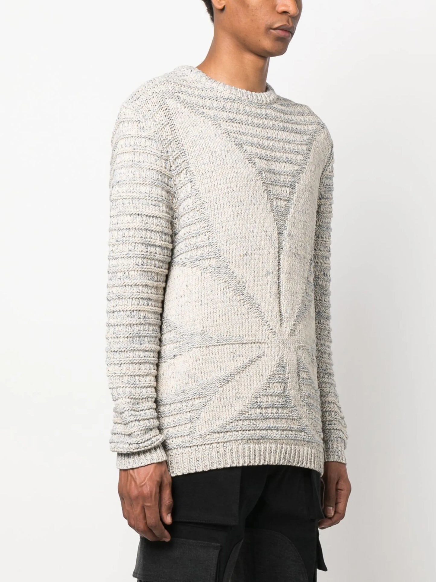 jacquard intarsia-knit jumper