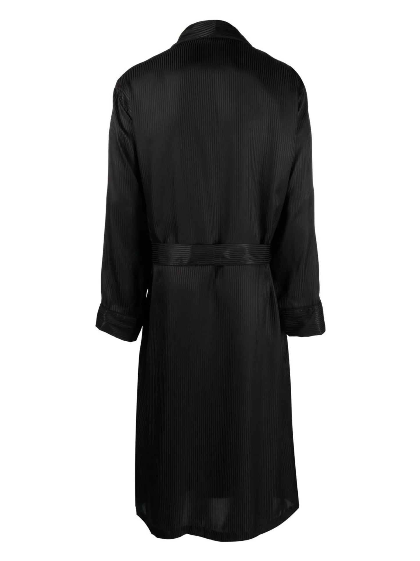 tonal pinstripe silk robe