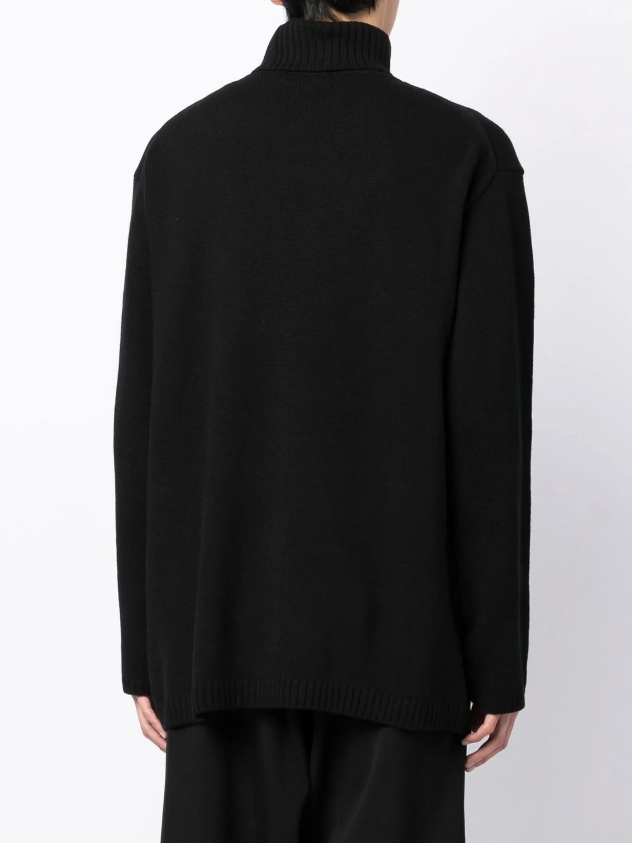 floral intarsia-knit wool jumper