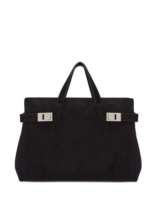 calf leather tote bag