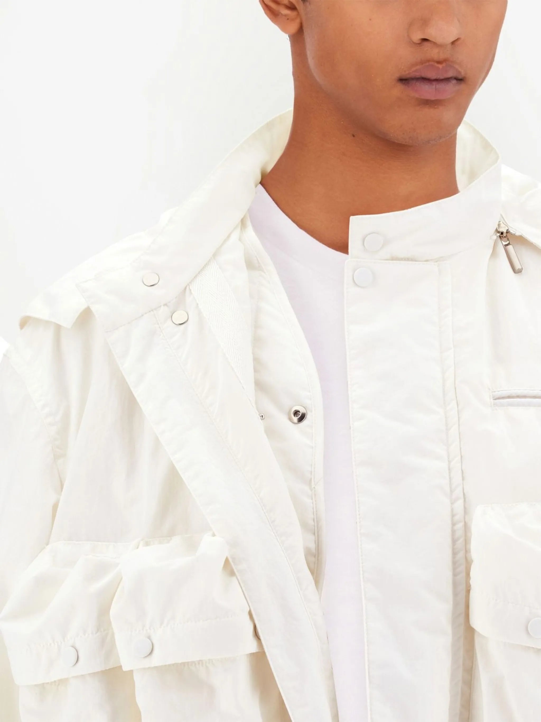 cropped hooded jacket