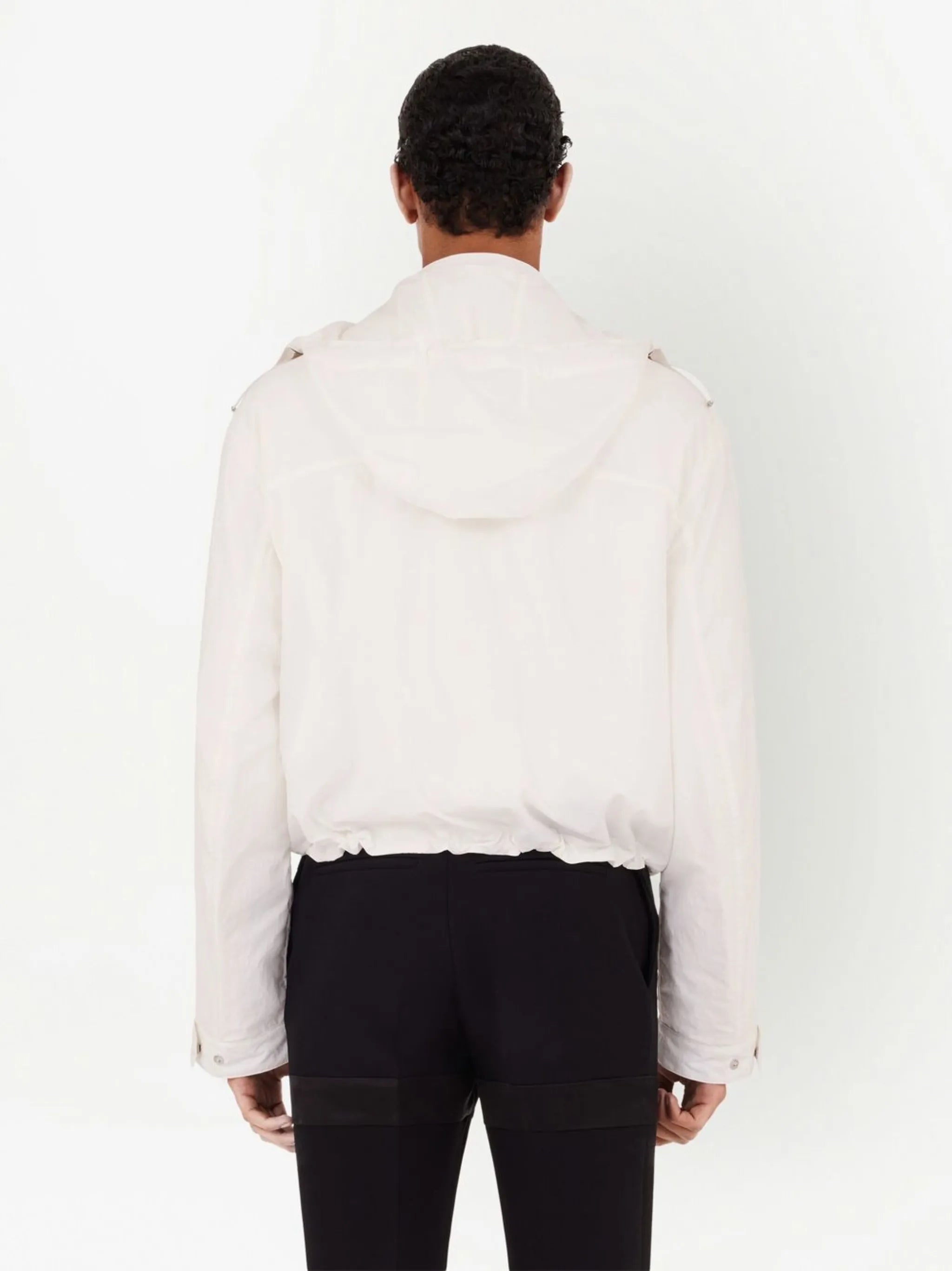 cropped hooded jacket