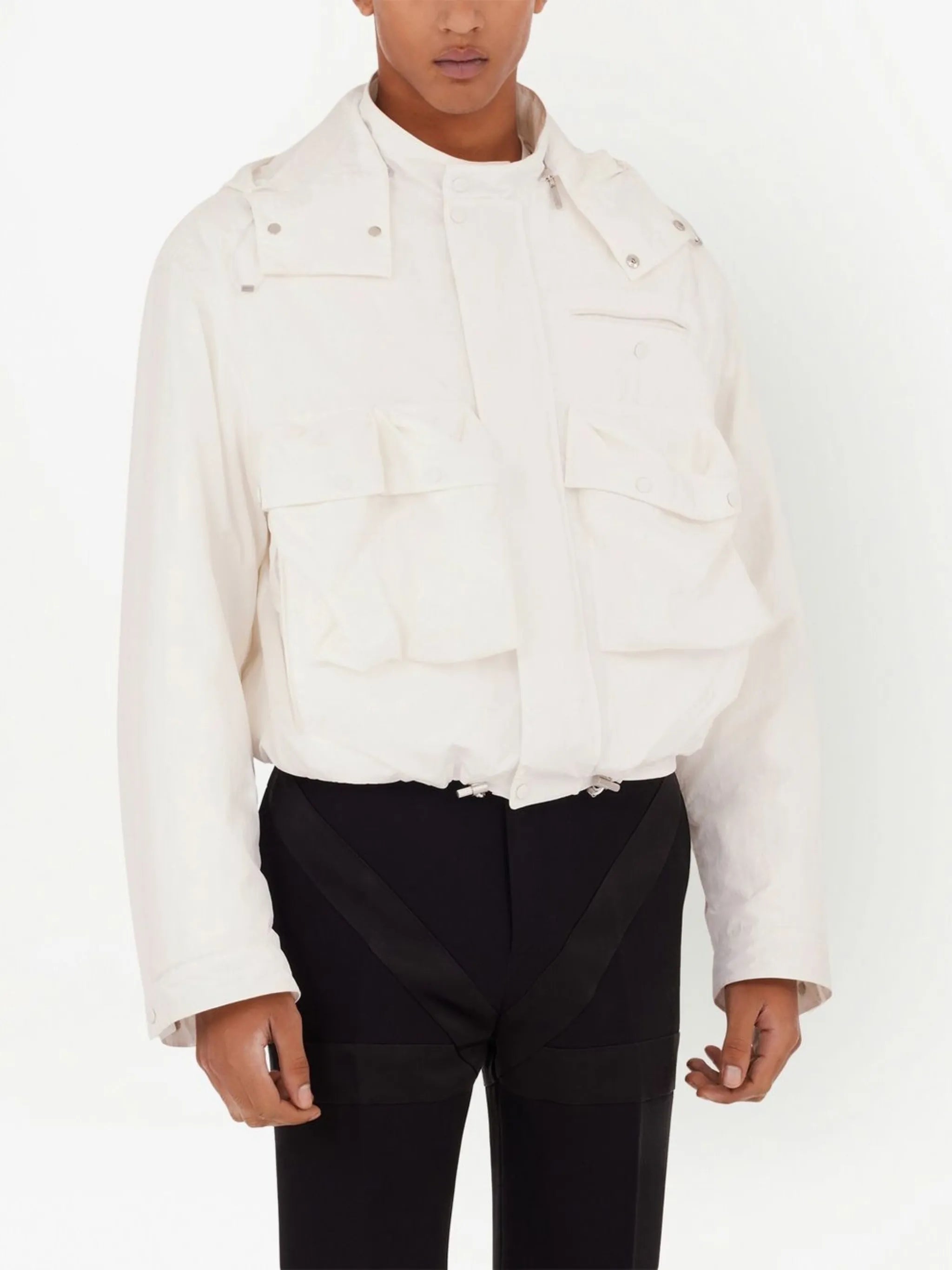 cropped hooded jacket