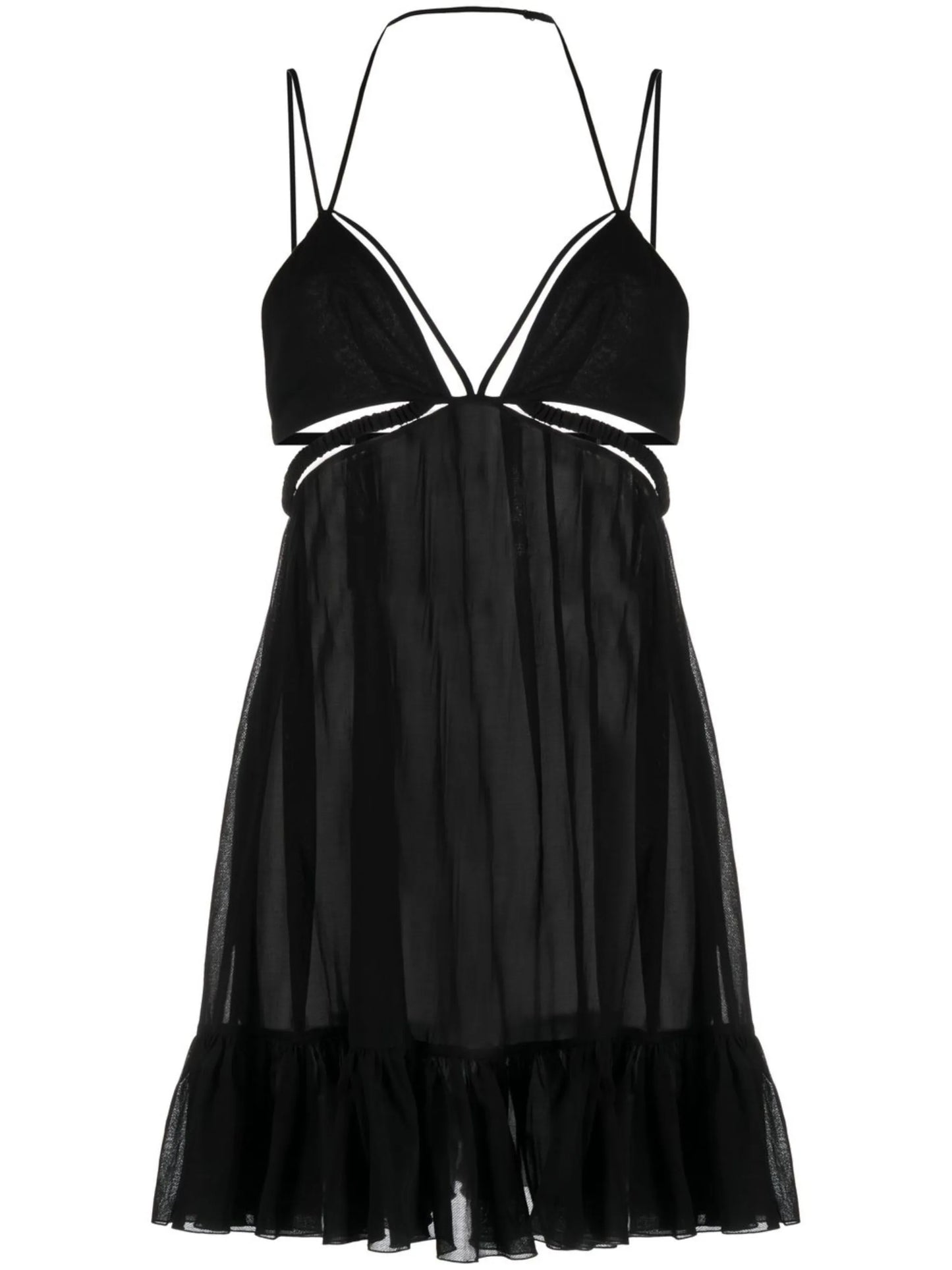 cut-out strappy minidress