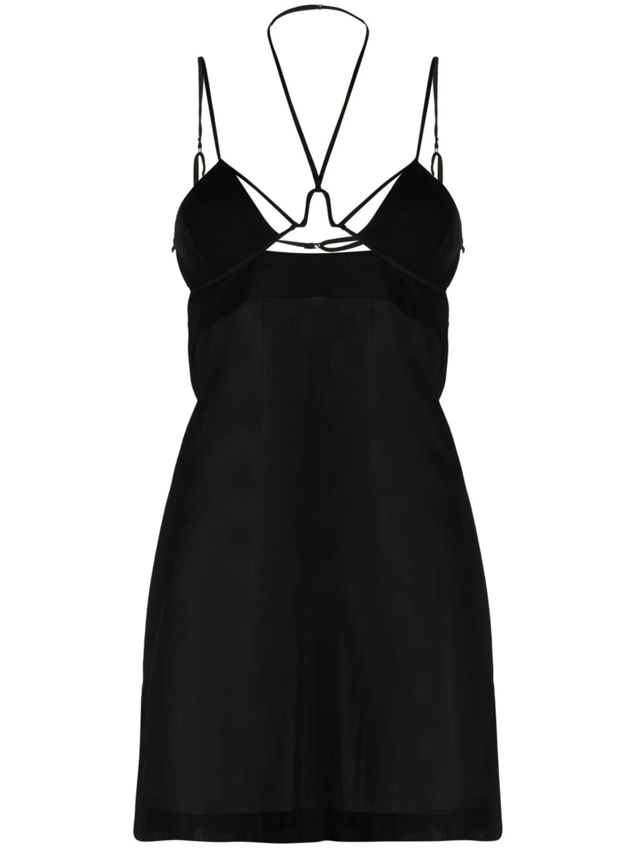 underwire strappy mini dress