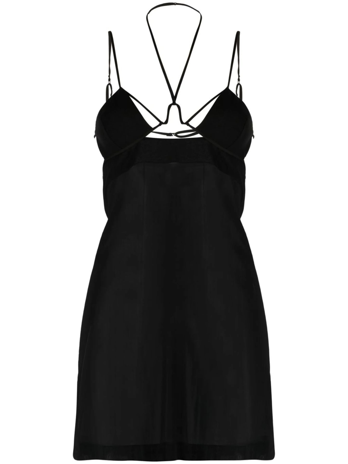 underwire strappy mini dress