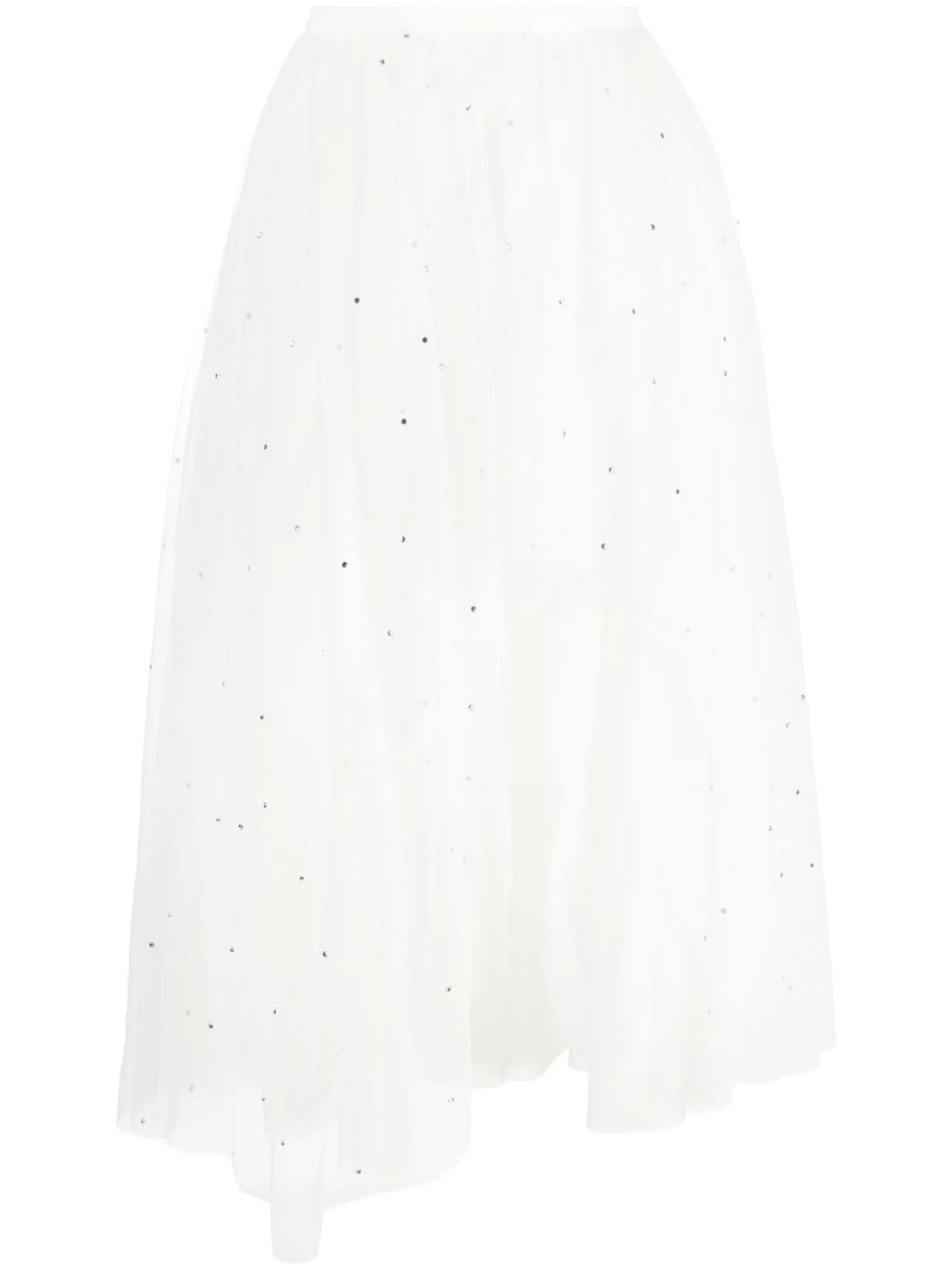 crystal-embellished midi skirt